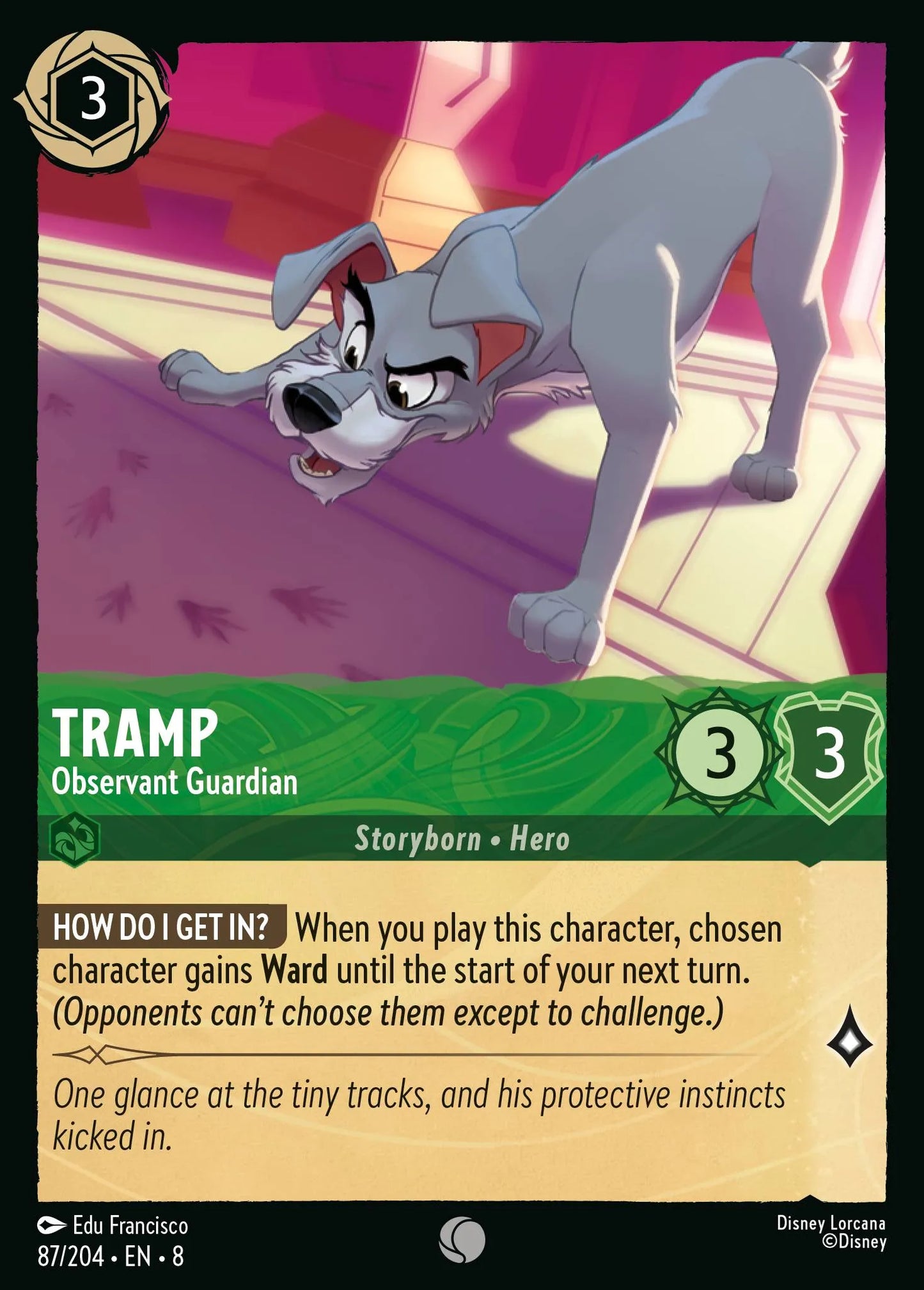 Tramp - Observant Guardian | Reign of Jafar #87 (Near Mint Foil) | Disney Lorcana Single Australia (Near Mint)