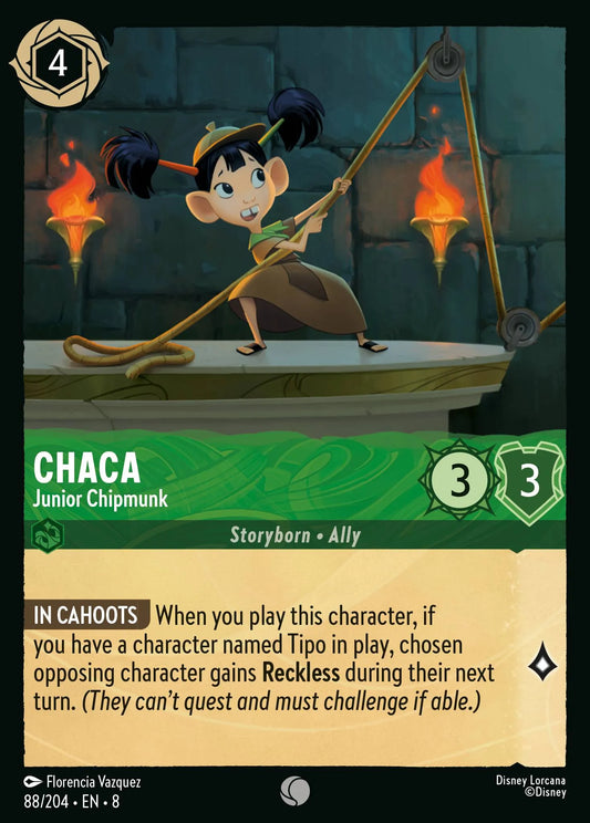 Chaca - Junior Chipmunk | Reign of Jafar #88 (Near Mint Foil) | Disney Lorcana Single Australia (Near Mint)