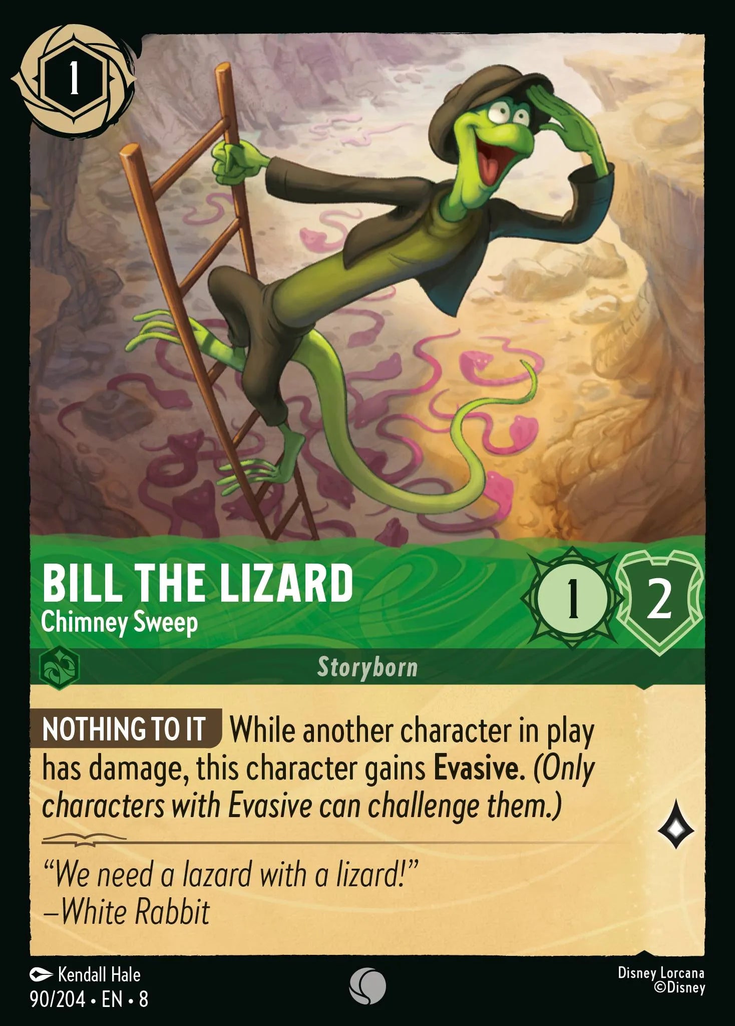 Bill the Lizard - Chimney Sweep | Reign of Jafar #90 (Near Mint) | Disney Lorcana Single Australia (Near Mint)