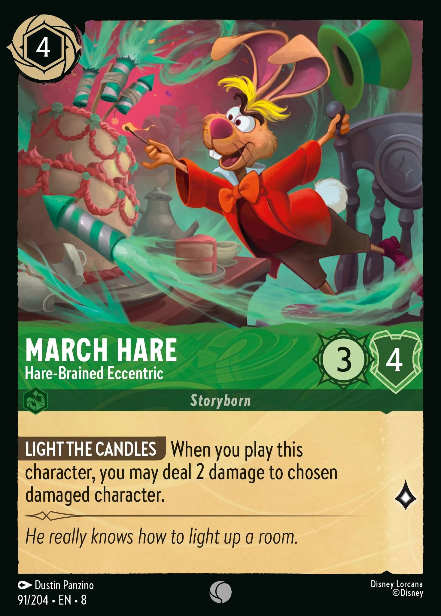 March Hare - Hare-Brained Eccentric | Reign of Jafar #91 (Near Mint) | Disney Lorcana Single Australia (Near Mint)