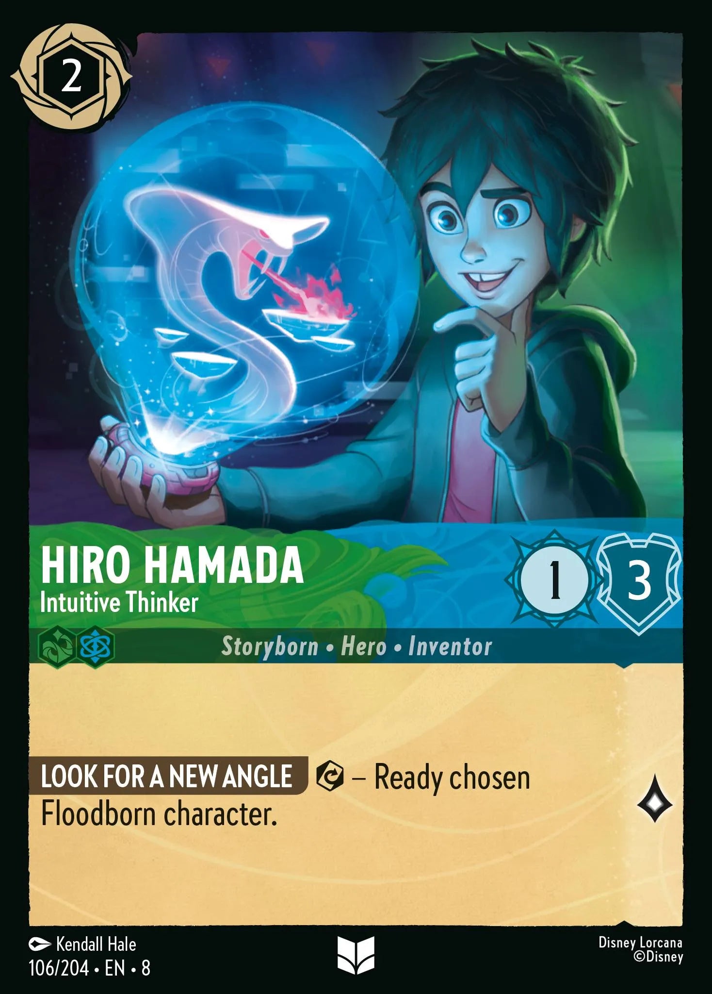 Hiro Hamada - Intuitive Thinker | Reign of Jafar #106 (Near Mint Foil) | Disney Lorcana Single Australia (Near Mint)