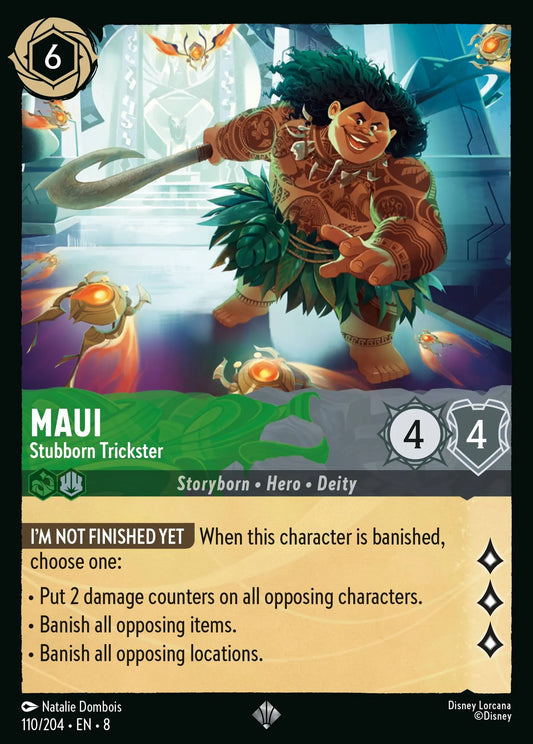 Maui - Stubborn Trickster | Reign of Jafar #110 (Near Mint Foil) | Disney Lorcana Single Australia (Near Mint)