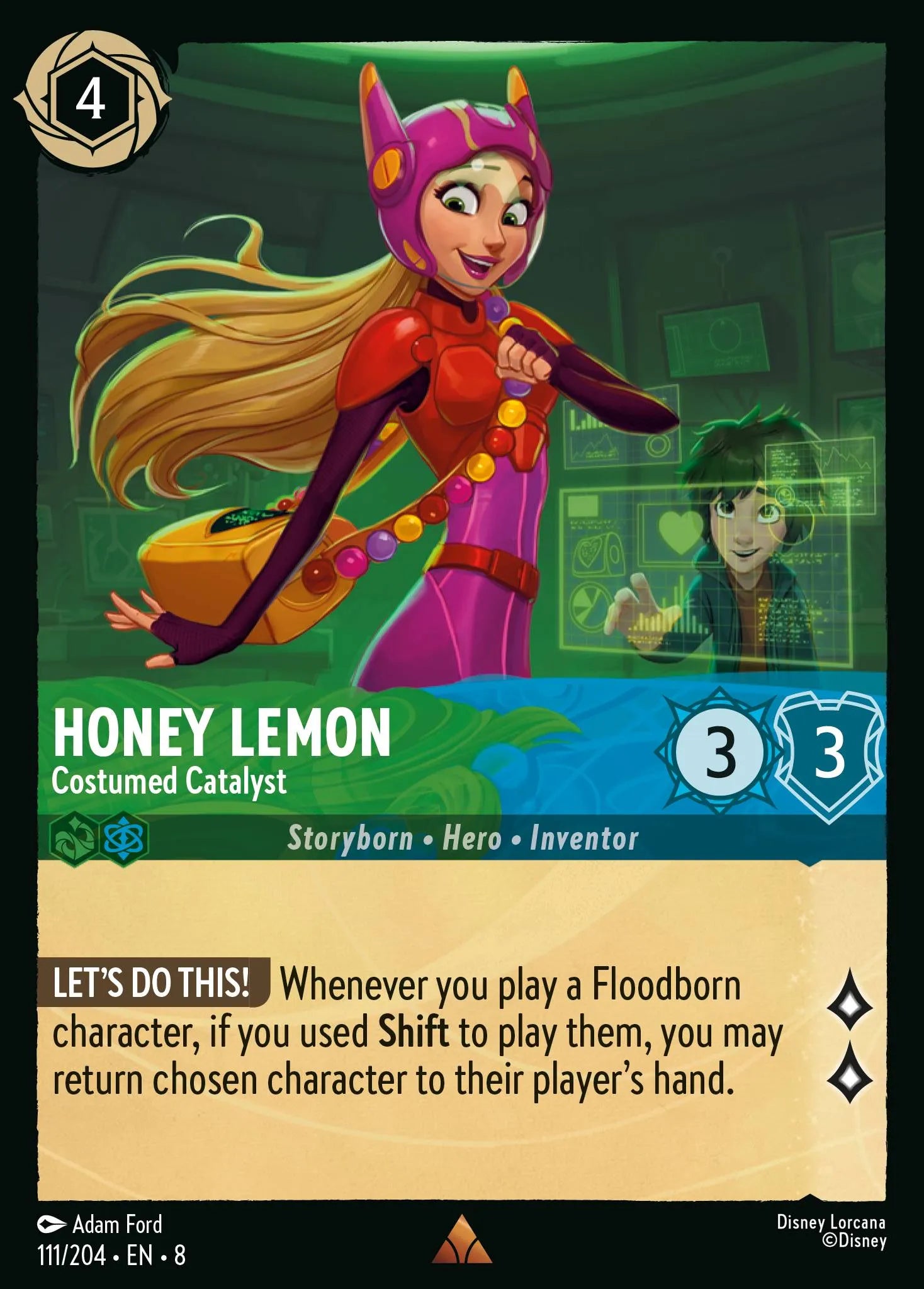 Honey Lemon - Costumed Catalyst | Reign of Jafar #111 (Near Mint) | Disney Lorcana Single Australia (Near Mint)