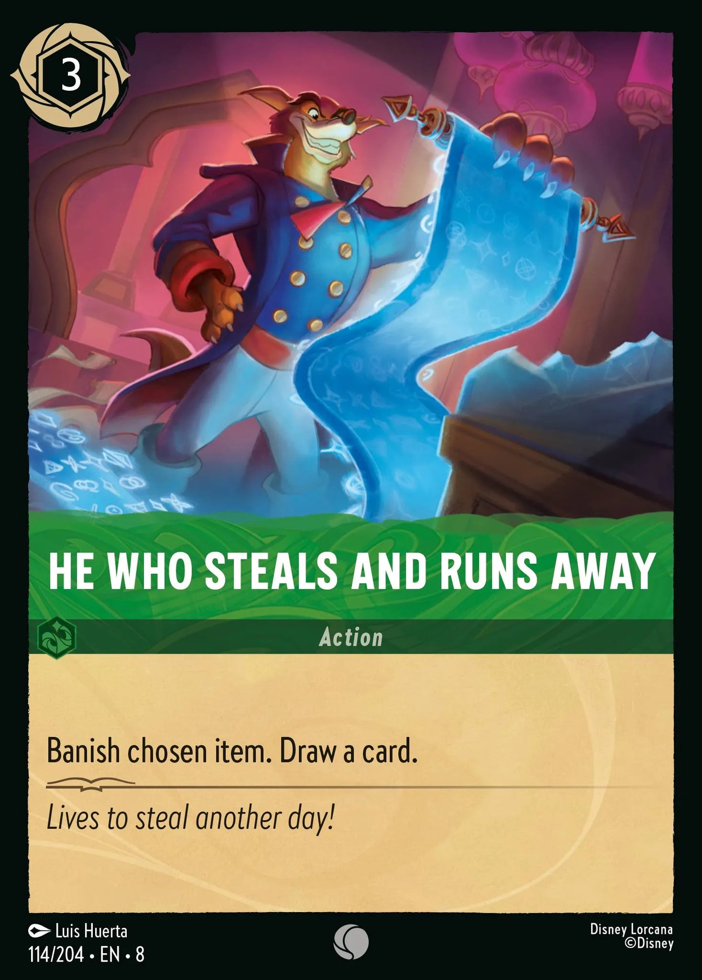 He Who Steals and Runs Away | Reign of Jafar #114 (Near Mint) | Disney Lorcana Single Australia (Near Mint)