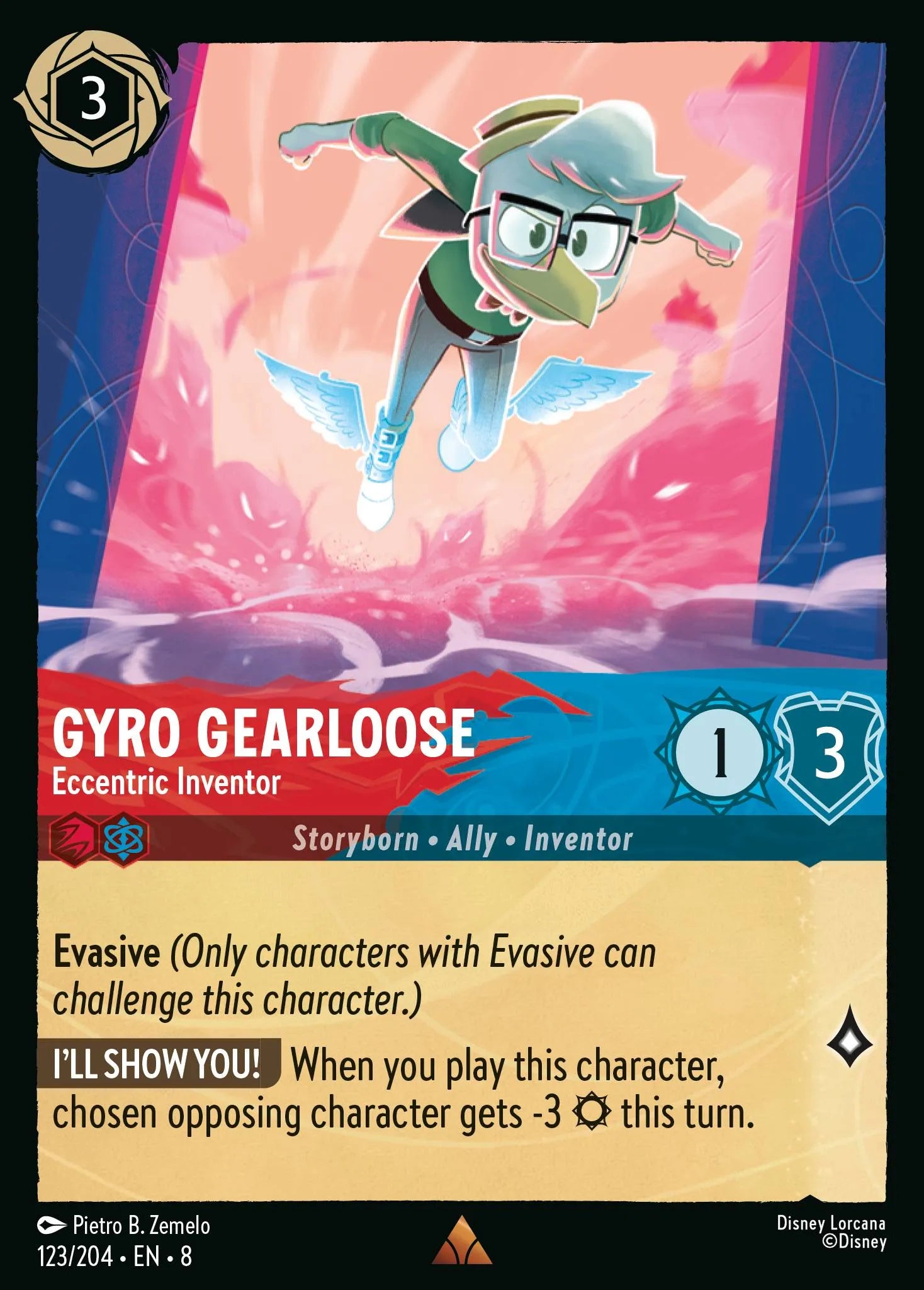 Gyro Gearloose - Eccentric Inventor | Reign of Jafar #123 (Near Mint Foil) | Disney Lorcana Single Australia (Near Mint)
