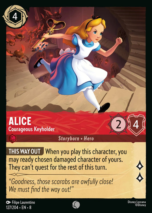 Alice - Courageous Keyholder | Reign of Jafar #127 (Near Mint Foil) | Disney Lorcana Single Australia (Near Mint)