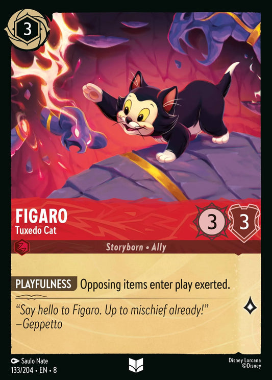 Figaro - Tuxedo Cat | Reign of Jafar #133 (Near Mint) | Disney Lorcana Single Australia (Near Mint)