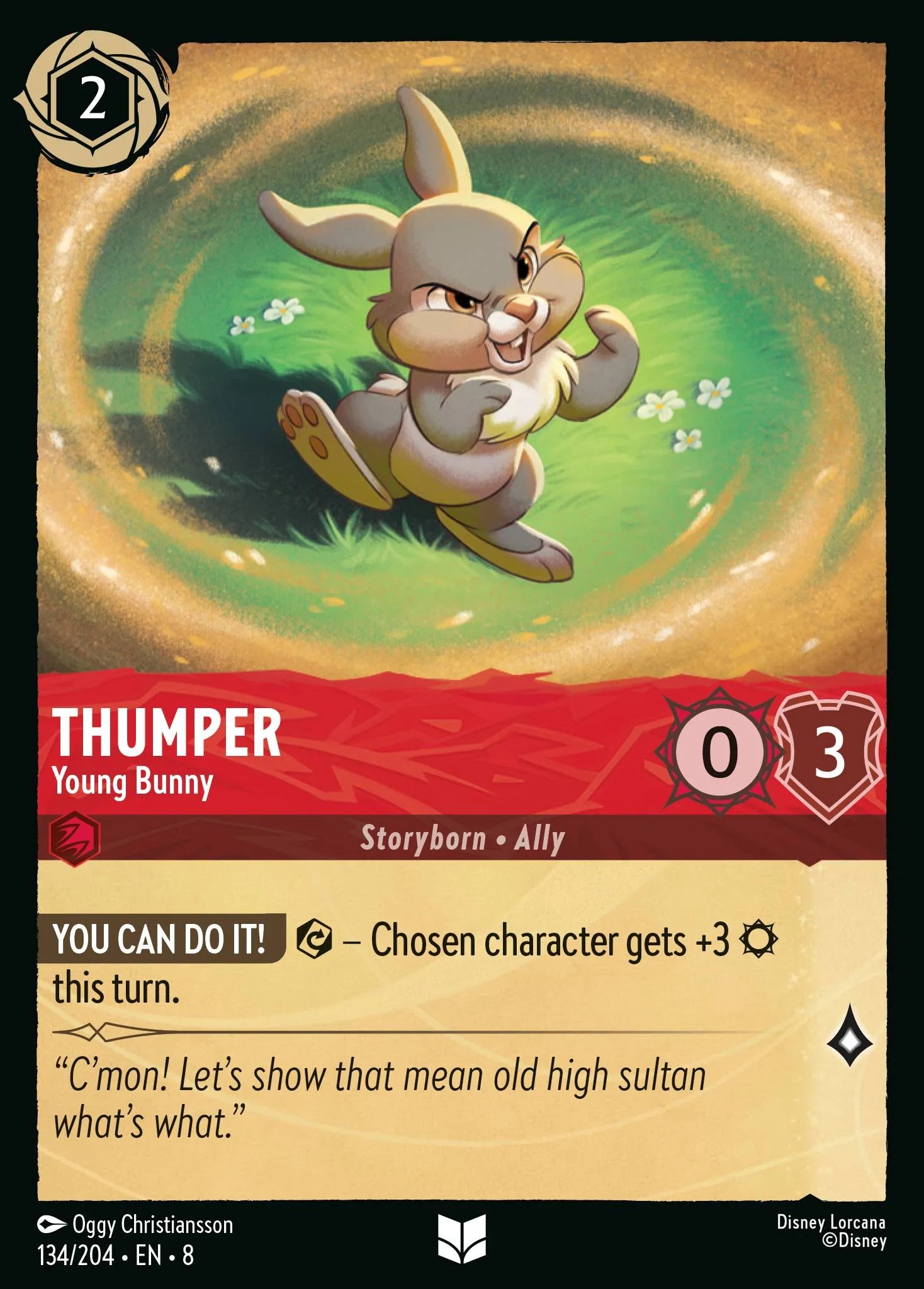 Thumper - Young Bunny | Reign of Jafar #134 (Near Mint Foil) | Disney Lorcana Single Australia (Near Mint)