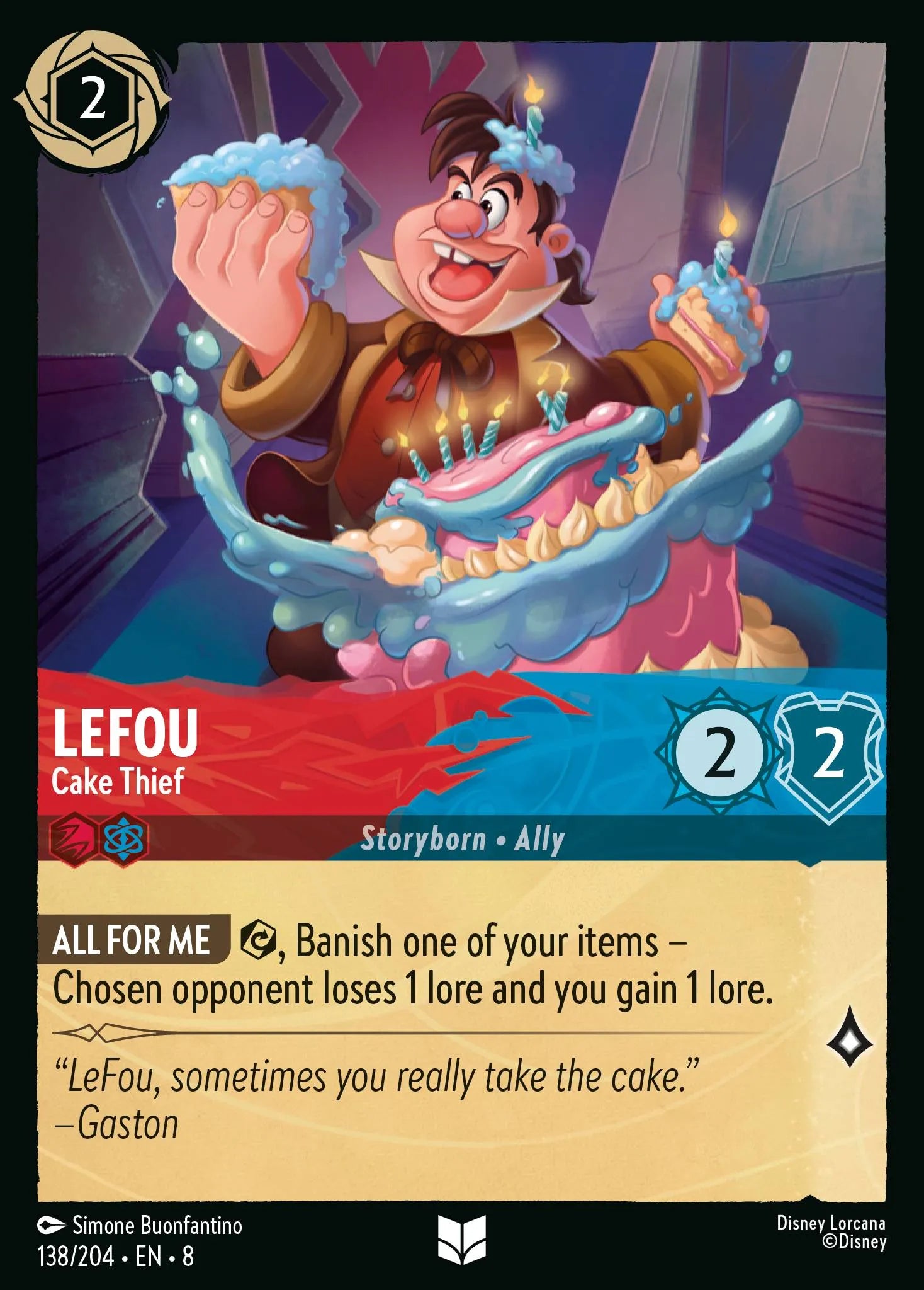 LeFou - Cake Thief | Reign of Jafar #138 (Near Mint Foil) | Disney Lorcana Single Australia (Near Mint)