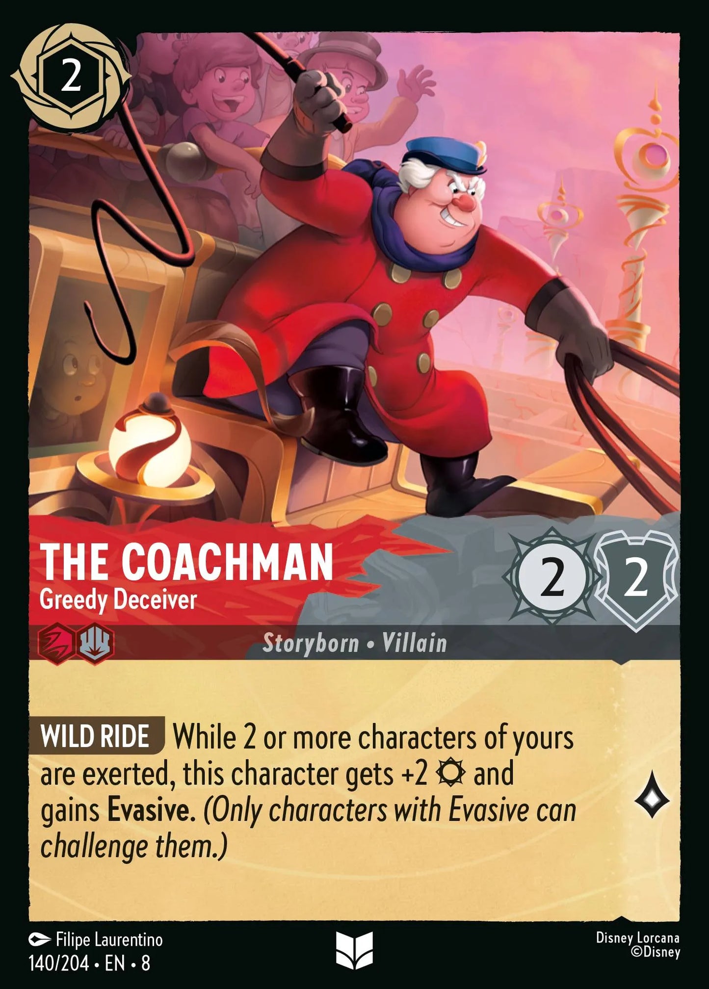 The Coachman - Greedy Deceiver | Reign of Jafar #140 (Near Mint Foil) | Disney Lorcana Single Australia (Near Mint)