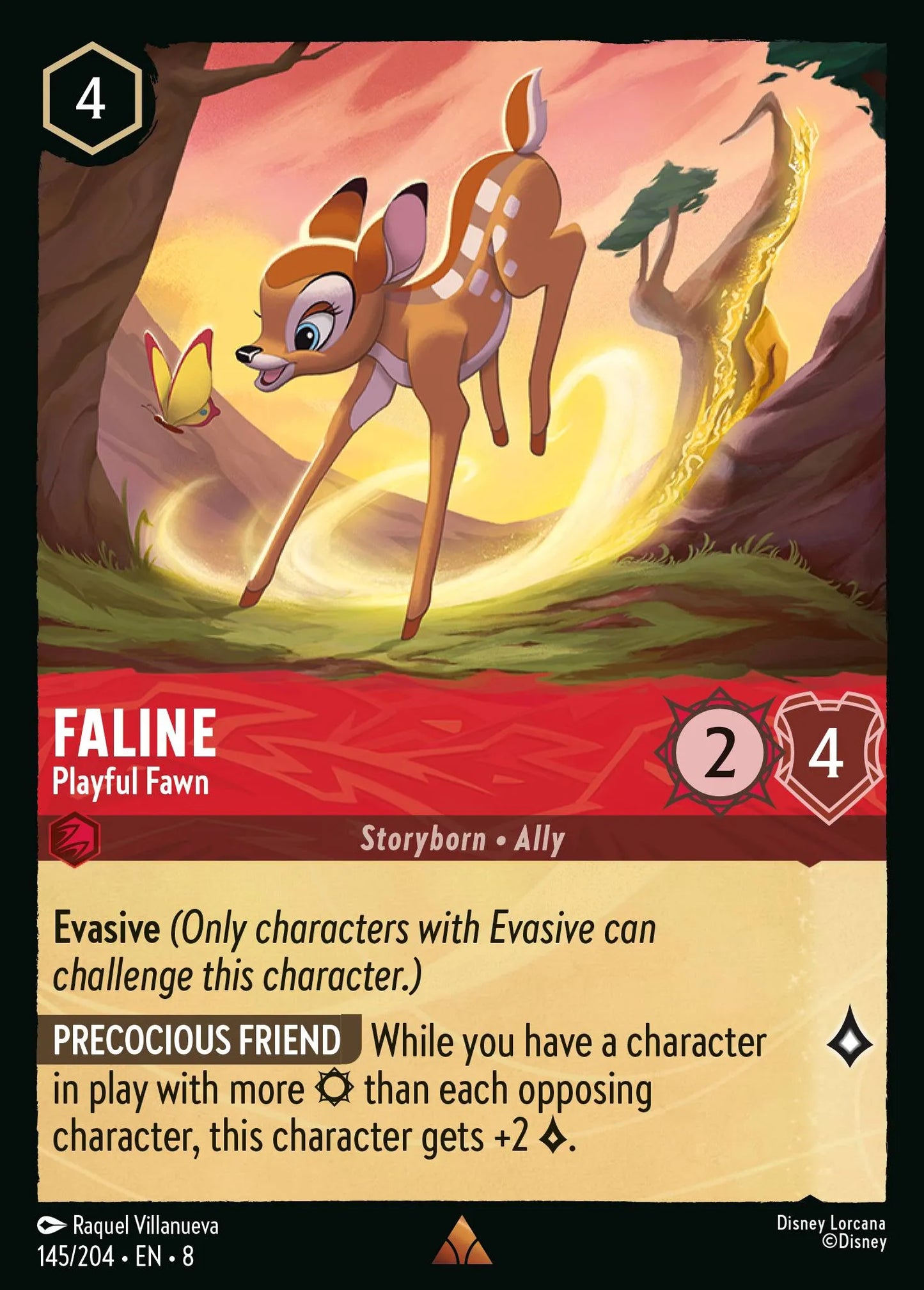 Faline - Playful Fawn | Reign of Jafar #145 (Near Mint Foil) | Disney Lorcana Single Australia (Near Mint)