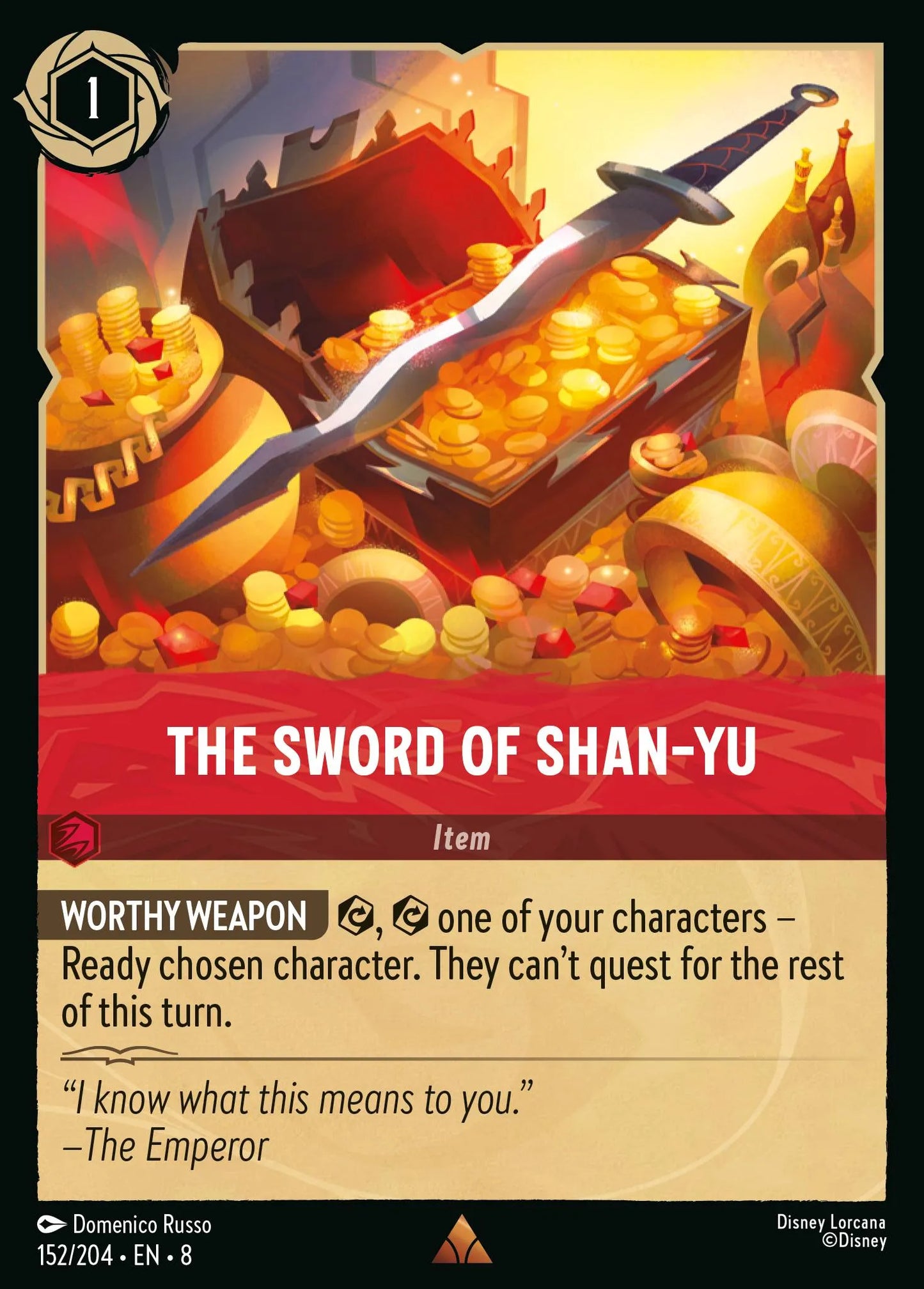 The Sword of Shan-Yu | Reign of Jafar #152 (Near Mint) | Disney Lorcana Single Australia (Near Mint)