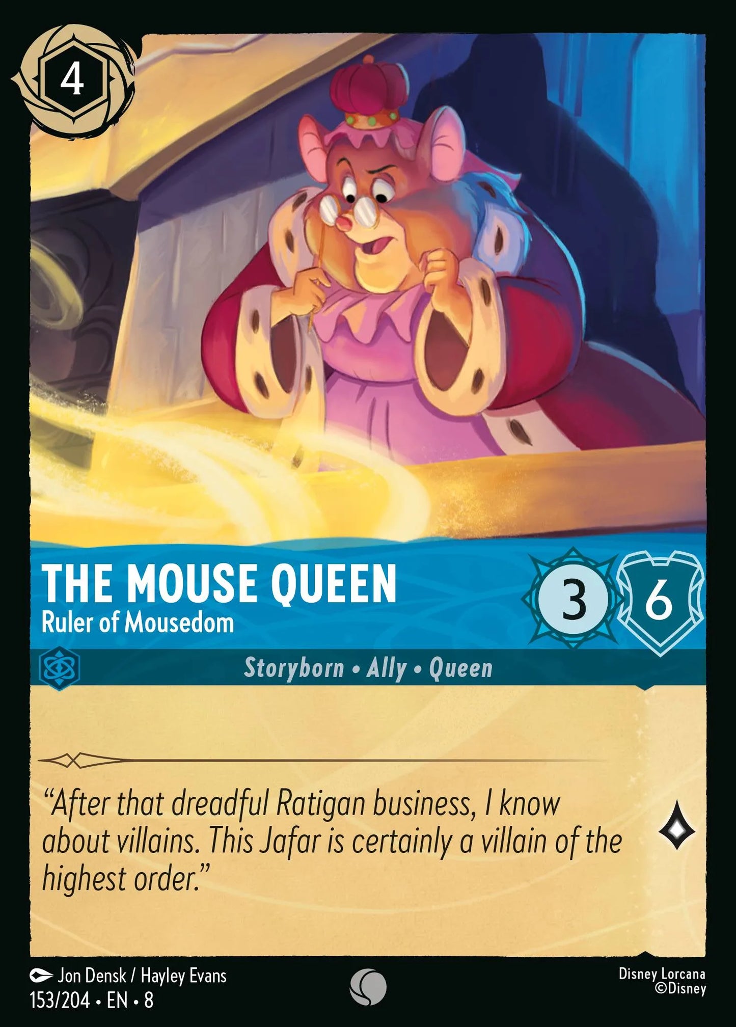 The Mouse Queen - Ruler of Mousedom | Reign of Jafar #153 (Near Mint Foil) | Disney Lorcana Single Australia (Near Mint)