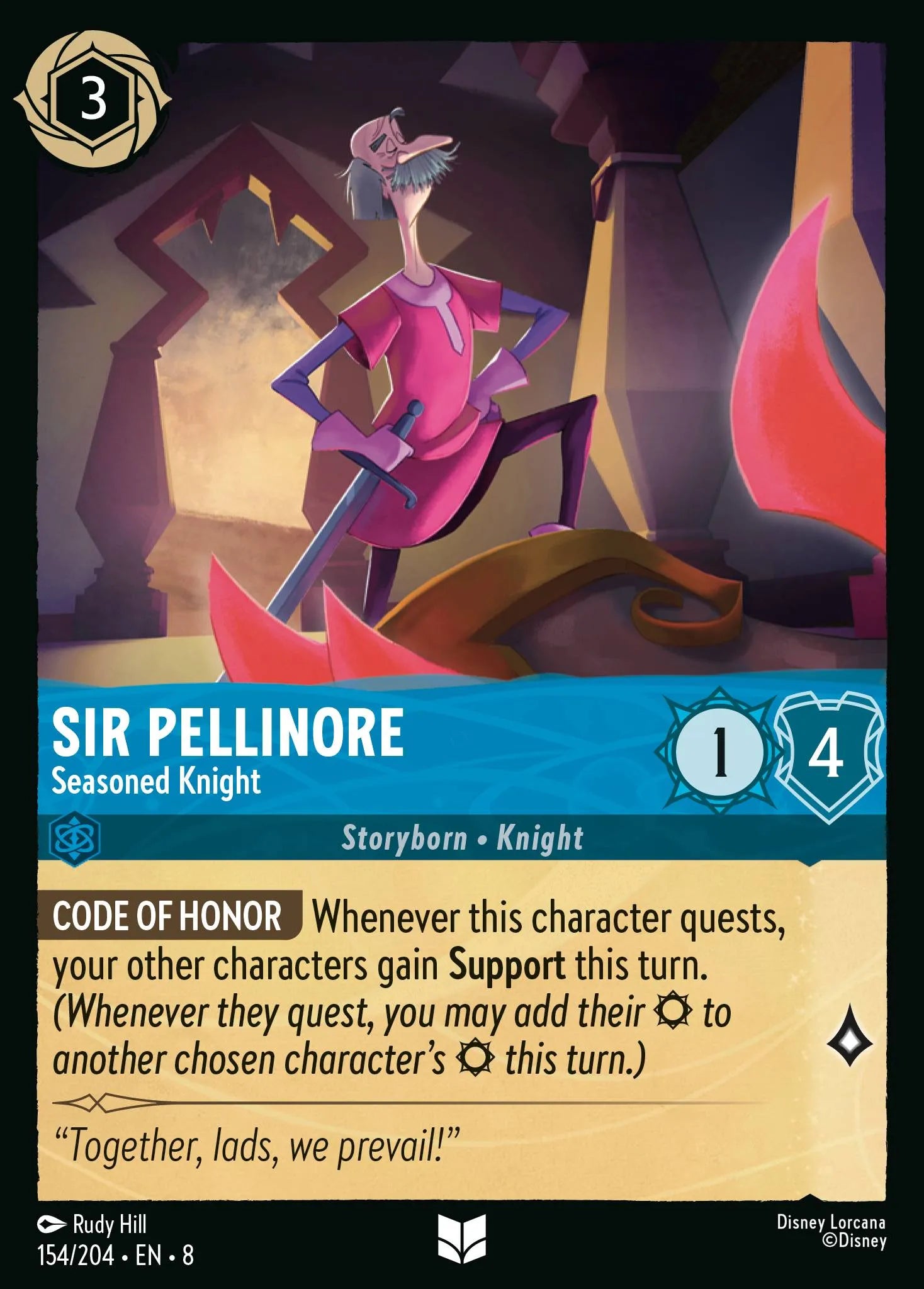 Sir Pellinore - Seasoned Knight | Reign of Jafar #154 (Near Mint) | Disney Lorcana Single Australia (Near Mint)