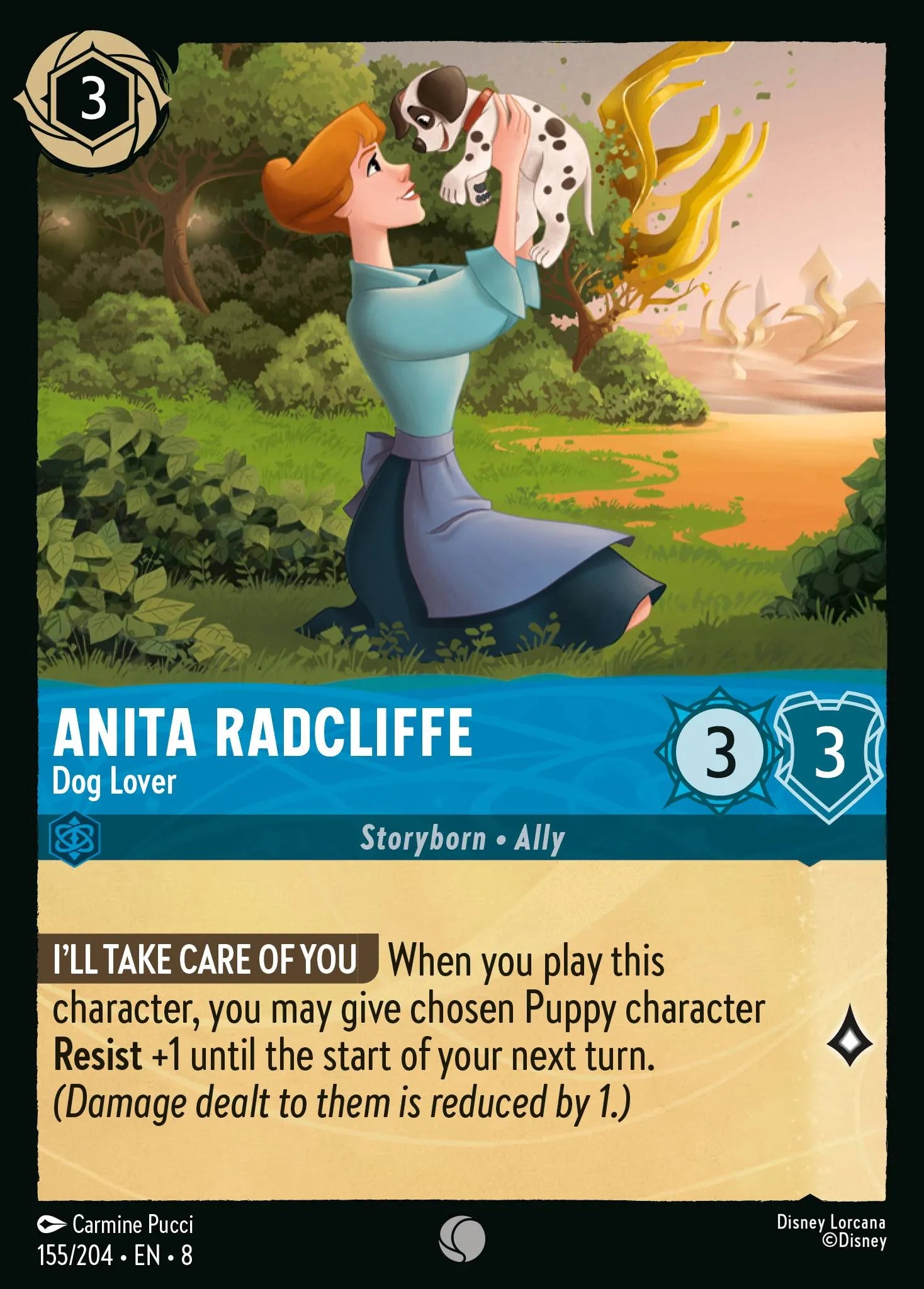 Anita Radcliffe - Dog Lover | Reign of Jafar #155 (Near Mint Foil) | Disney Lorcana Single Australia (Near Mint)