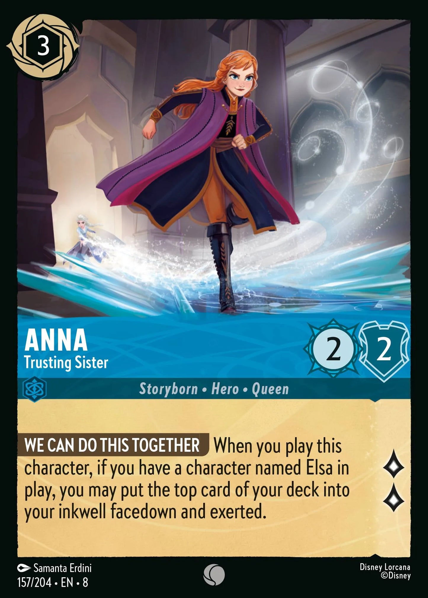 Anna - Trusting Sister | Reign of Jafar #157 (Near Mint Foil) | Disney Lorcana Single Australia (Near Mint)