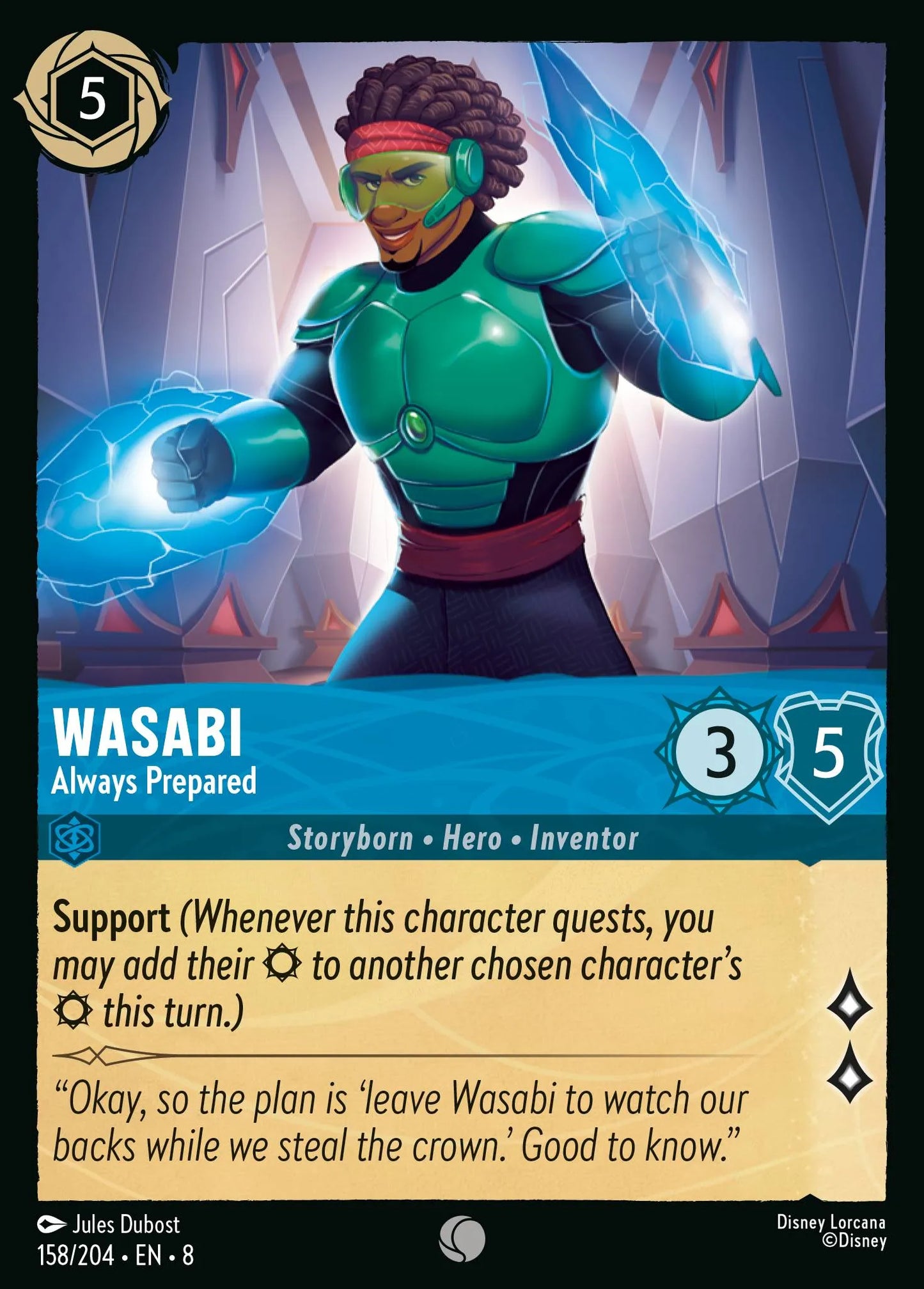 Wasabi - Always Prepared | Reign of Jafar #158 (Near Mint Foil) | Disney Lorcana Single Australia (Near Mint)