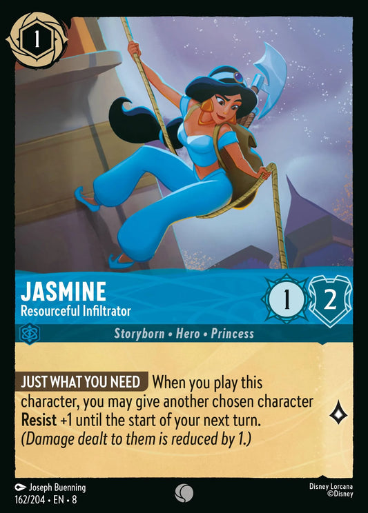 Jasmine - Resourceful Infiltrator | Reign of Jafar #162 (Near Mint) | Disney Lorcana Single Australia (Near Mint)