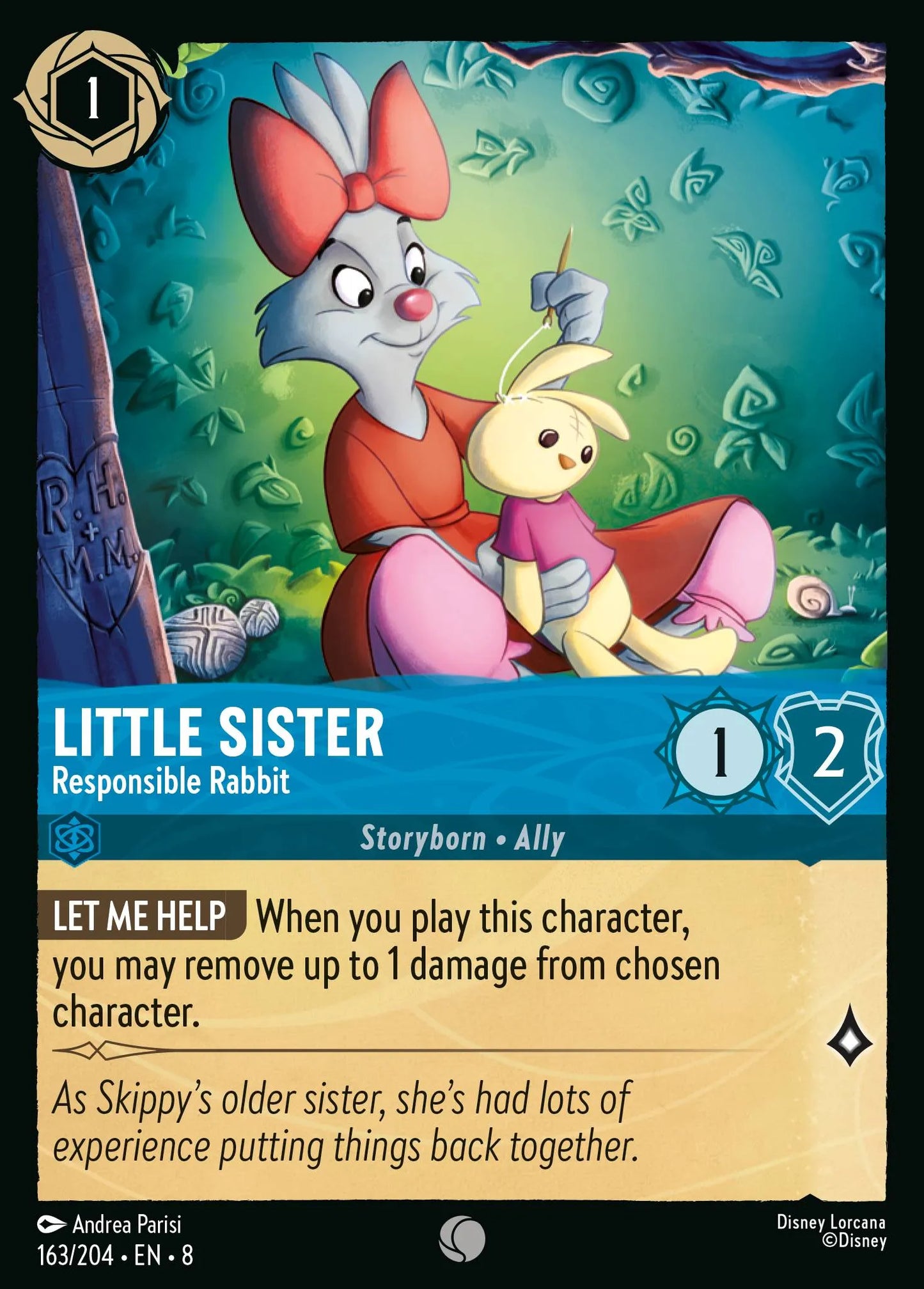 Little Sister - Responsible Rabbit | Reign of Jafar #163 (Near Mint Foil) | Disney Lorcana Single Australia (Near Mint)