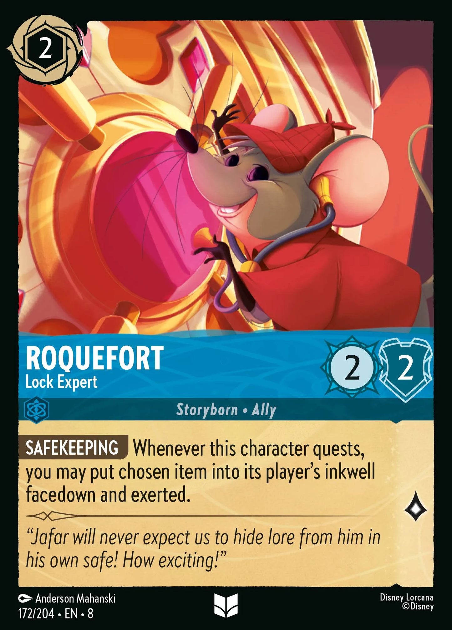 Roquefort - Lock Expert | Reign of Jafar #172 (Near Mint) | Disney Lorcana Single Australia (Near Mint)