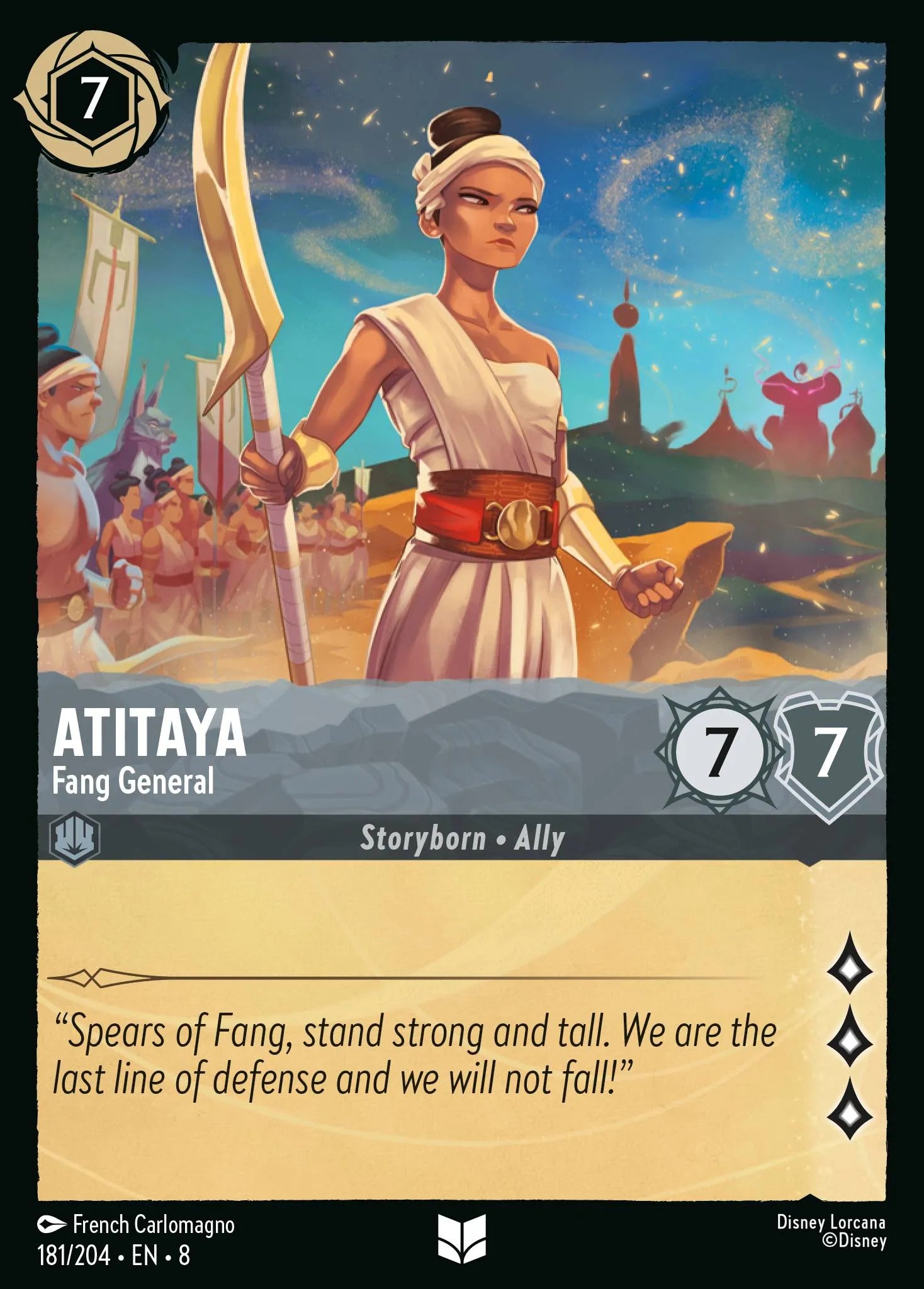Atitaya - Fang General | Reign of Jafar #181 (Near Mint) | Disney Lorcana Single Australia (Near Mint)