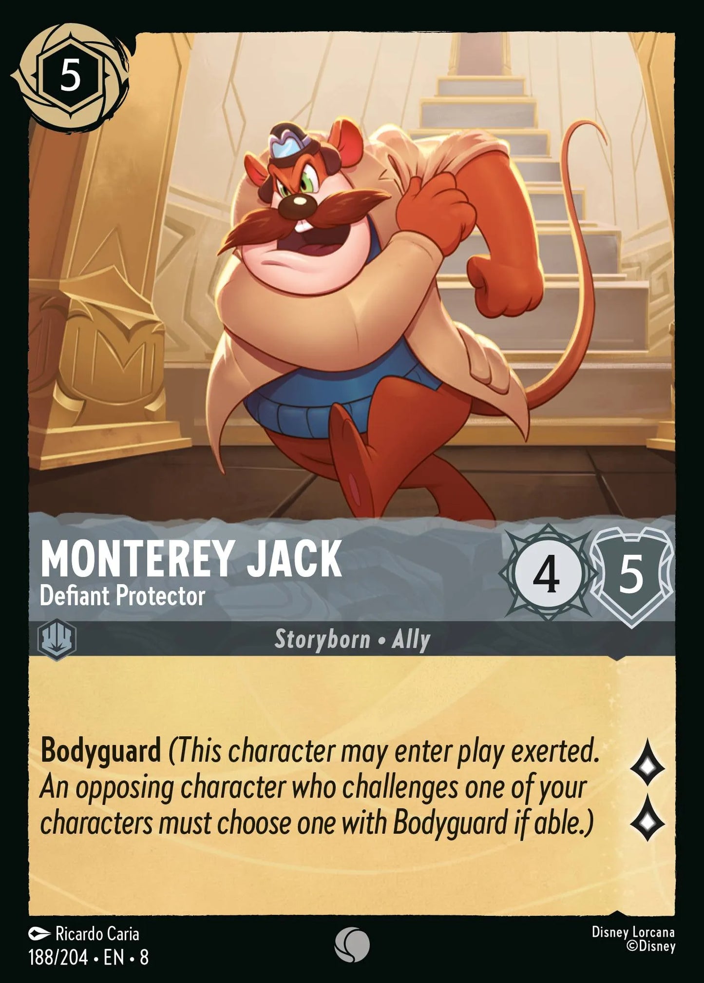Monterey Jack - Defiant Protector | Reign of Jafar #188 (Near Mint) | Disney Lorcana Single Australia (Near Mint)