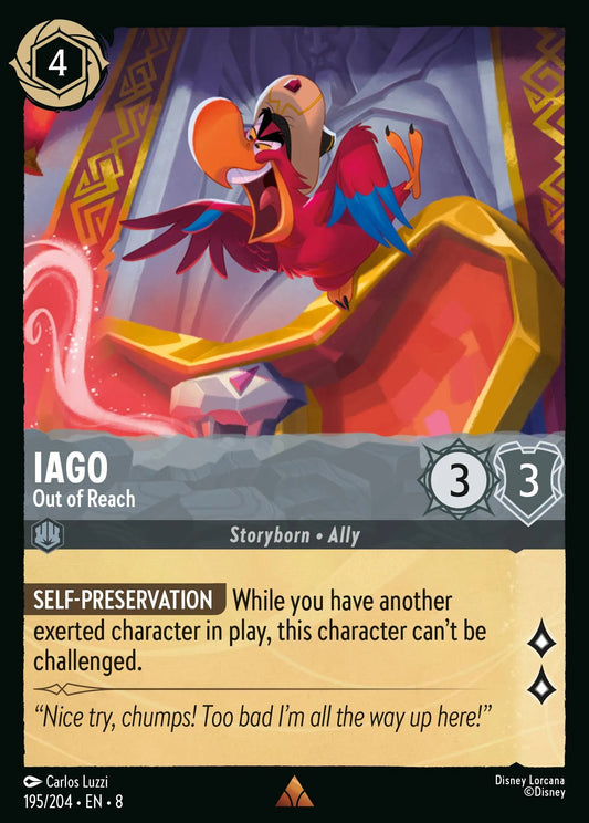 Iago - Out of Reach | Reign of Jafar #195 (Near Mint Foil) | Disney Lorcana Single Australia (Near Mint)