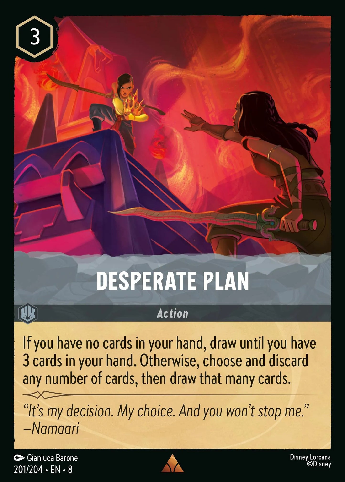 Desperate Plan | Reign of Jafar #201 (Near Mint) | Disney Lorcana Single Australia (Near Mint)