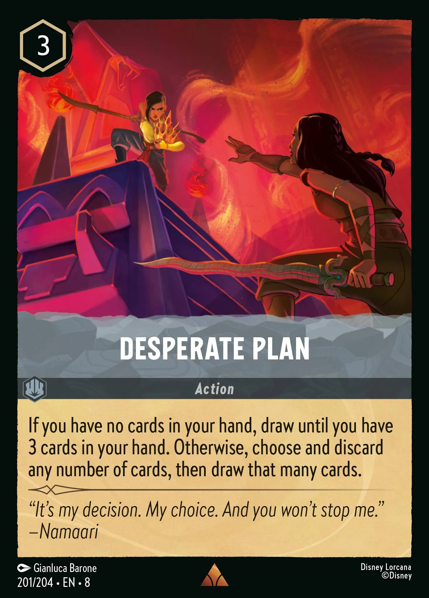 Desperate Plan | Reign of Jafar #201 (Near Mint) | Disney Lorcana Single Australia (Near Mint)