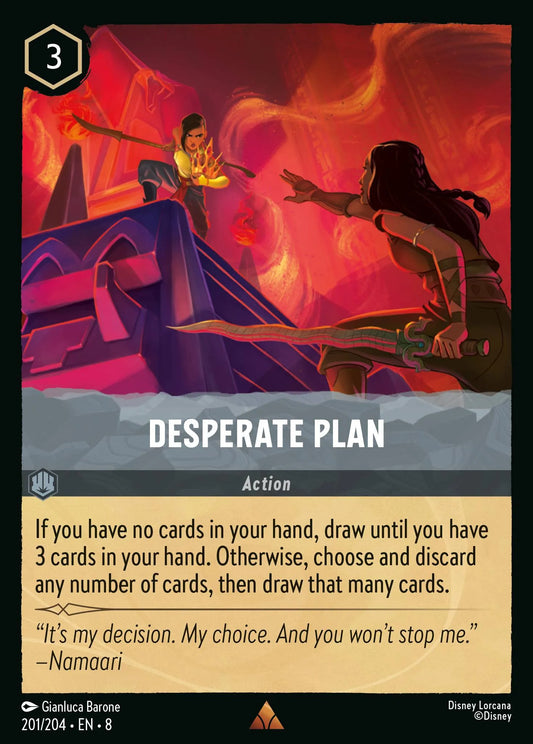 Desperate Plan | Reign of Jafar #201 (Near Mint Foil) | Disney Lorcana Single Australia (Near Mint)