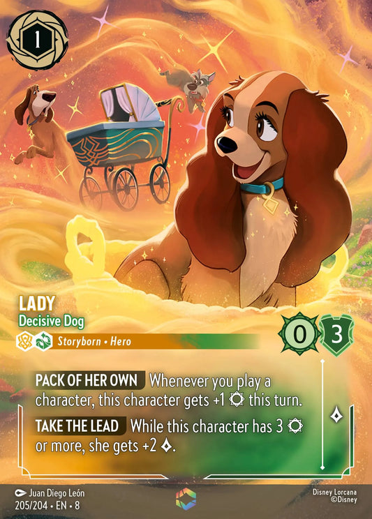 Lady - Decisive Dog | Reign of Jafar #205 (Near Mint) | Disney Lorcana Single Australia (Near Mint)