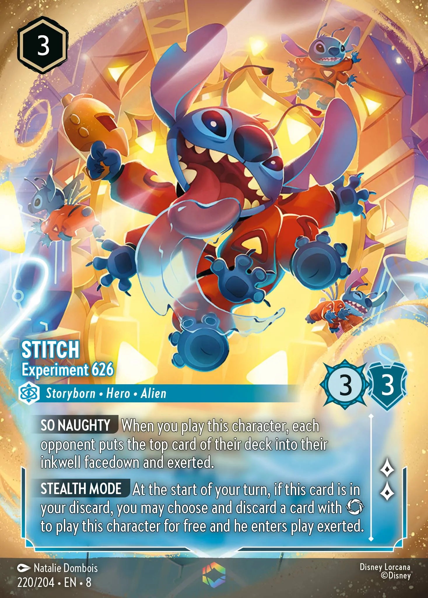Stitch - Experiment 626 | Reign of Jafar #220 (Near Mint) | Disney Lorcana Single Australia (Near Mint)