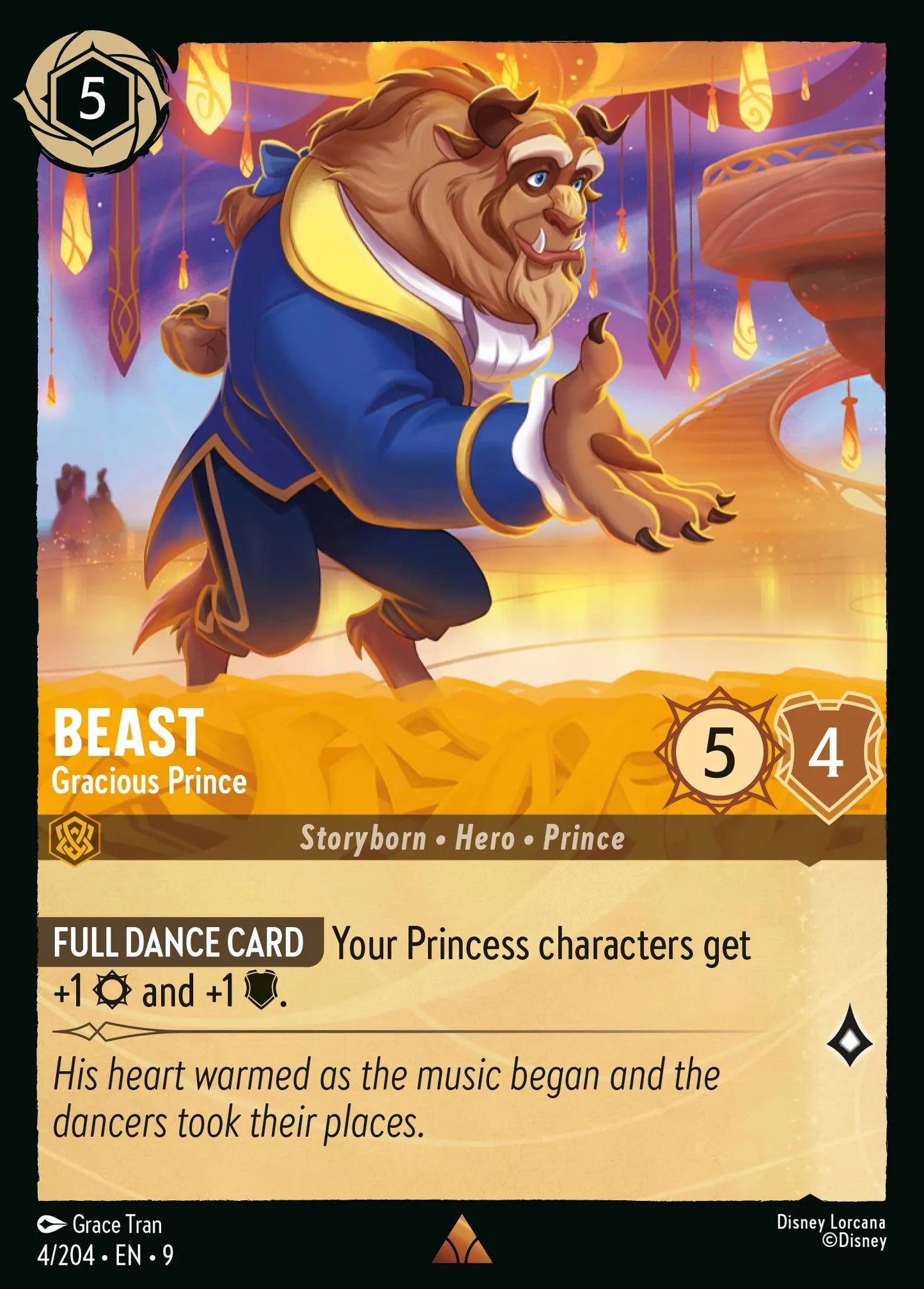 Beast - Gracious Prince | Fabled #4 (Near Mint) | Disney Lorcana Single Australia (Near Mint)