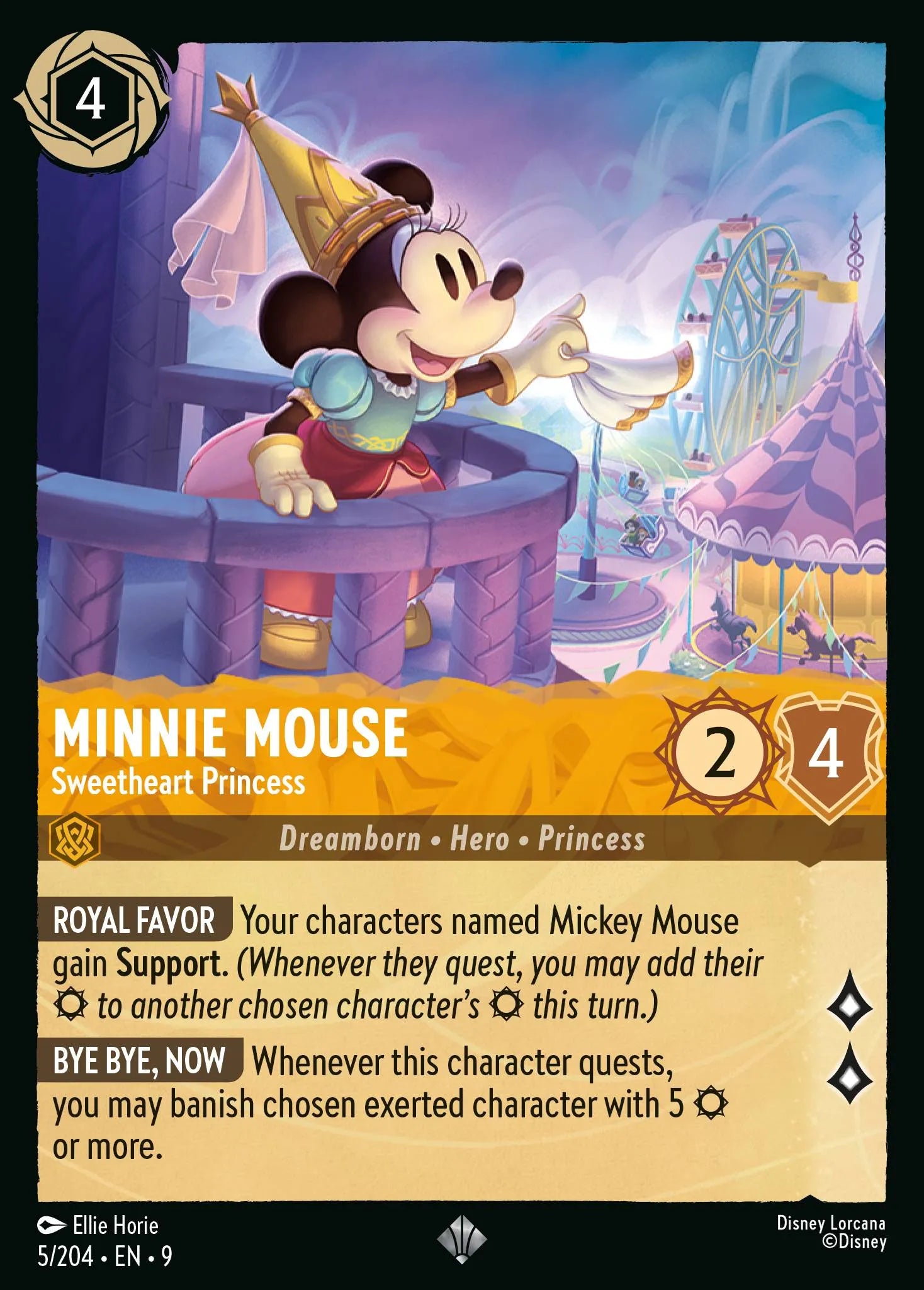 Minnie Mouse - Sweetheart Princess | Fabled #5 (Near Mint Foil) | Disney Lorcana Single Australia (Near Mint)