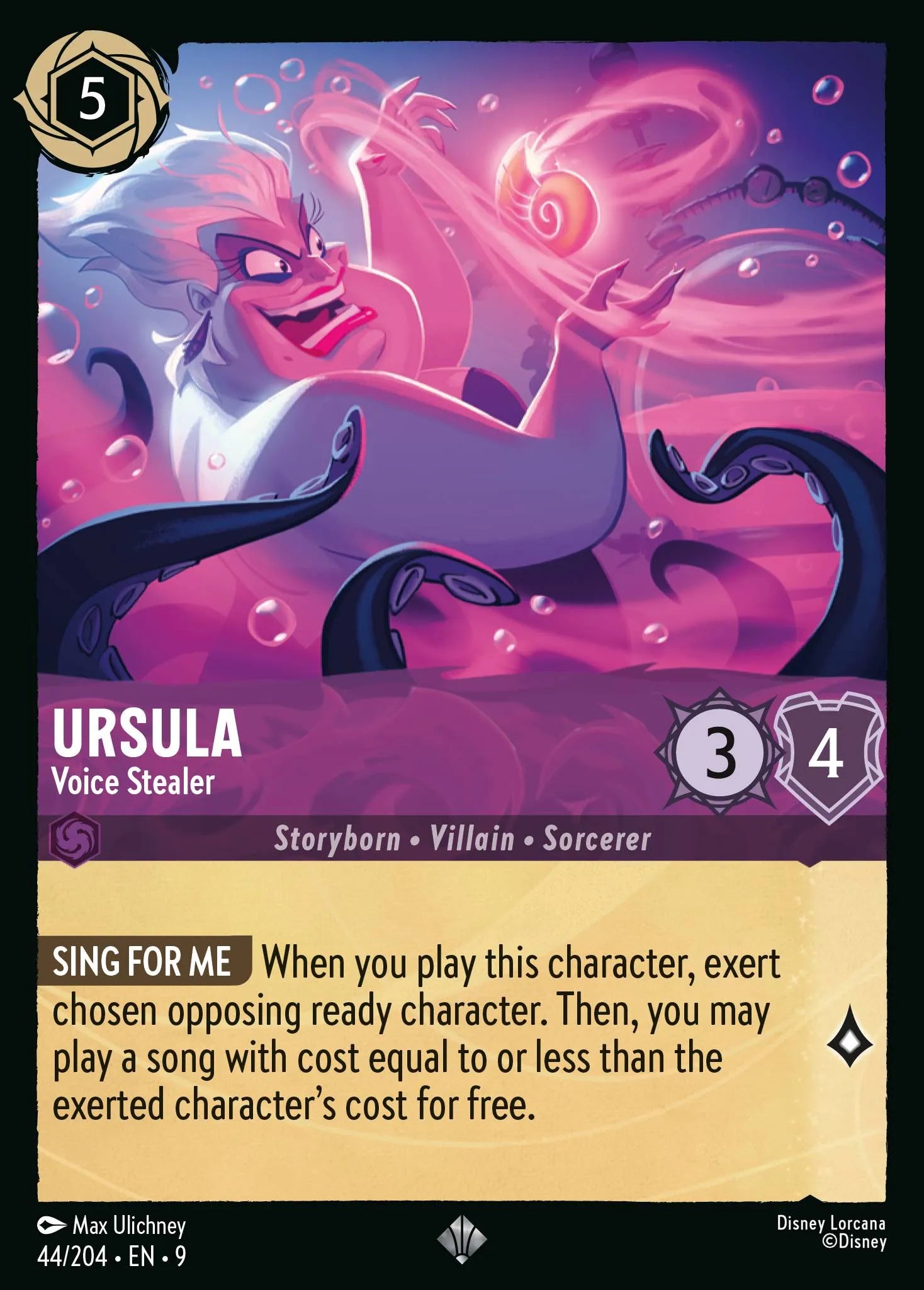 Ursula - Voice Stealer | Fabled #44 (Near Mint) | Disney Lorcana Single Australia (Near Mint)