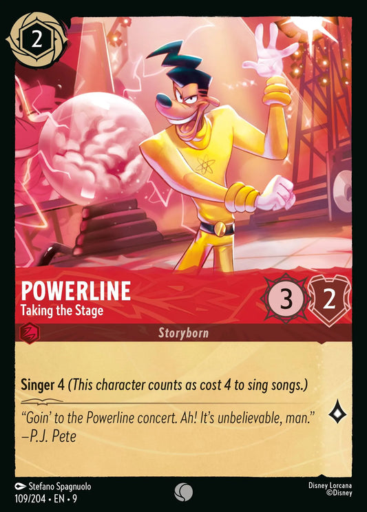 Powerline - Taking the Stage | Fabled #109 (Near Mint Foil) | Disney Lorcana Single Australia (Near Mint)
