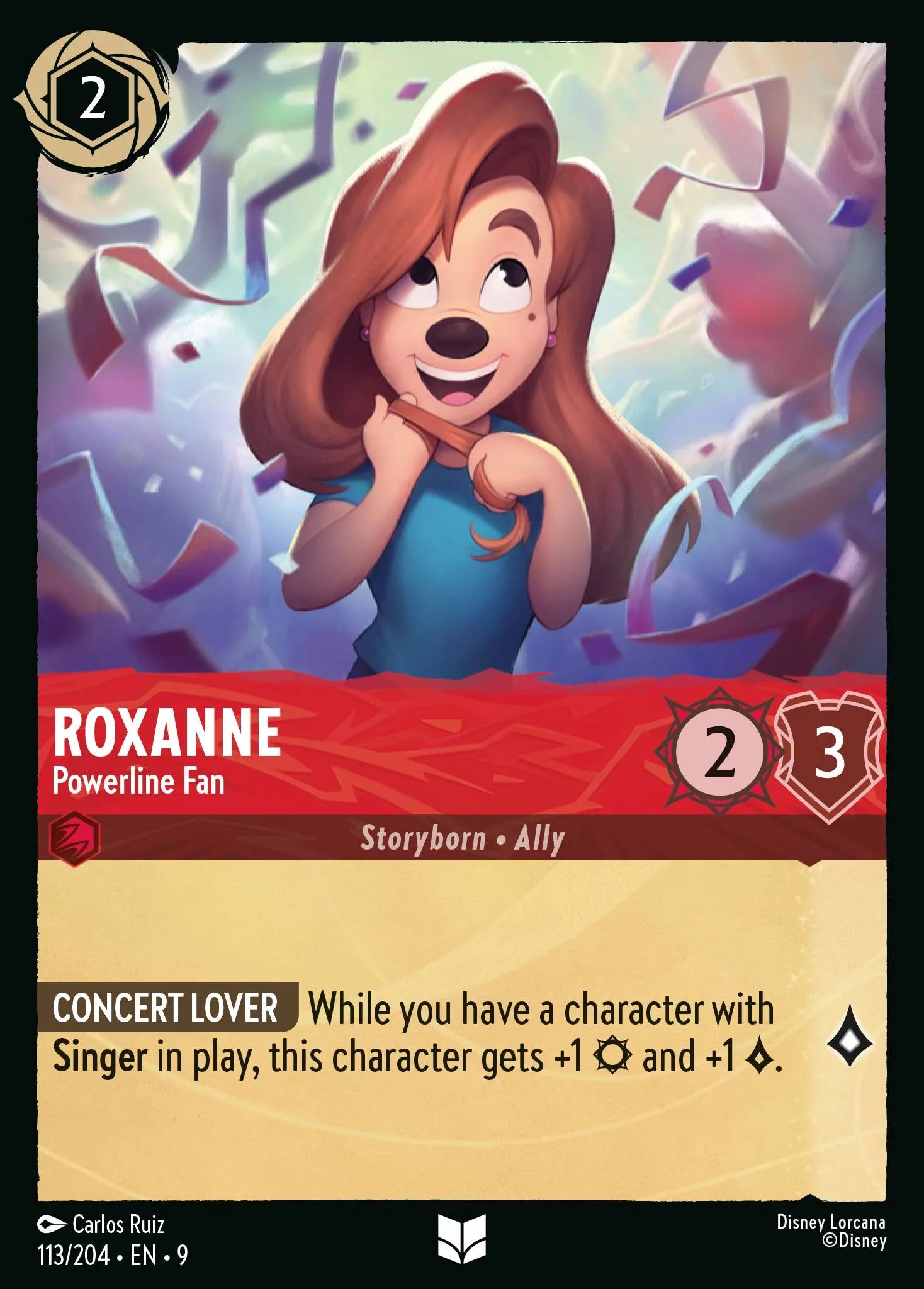 Roxanne - Powerline Fan | Fabled #113 (Near Mint Foil) | Disney Lorcana Single Australia (Near Mint)