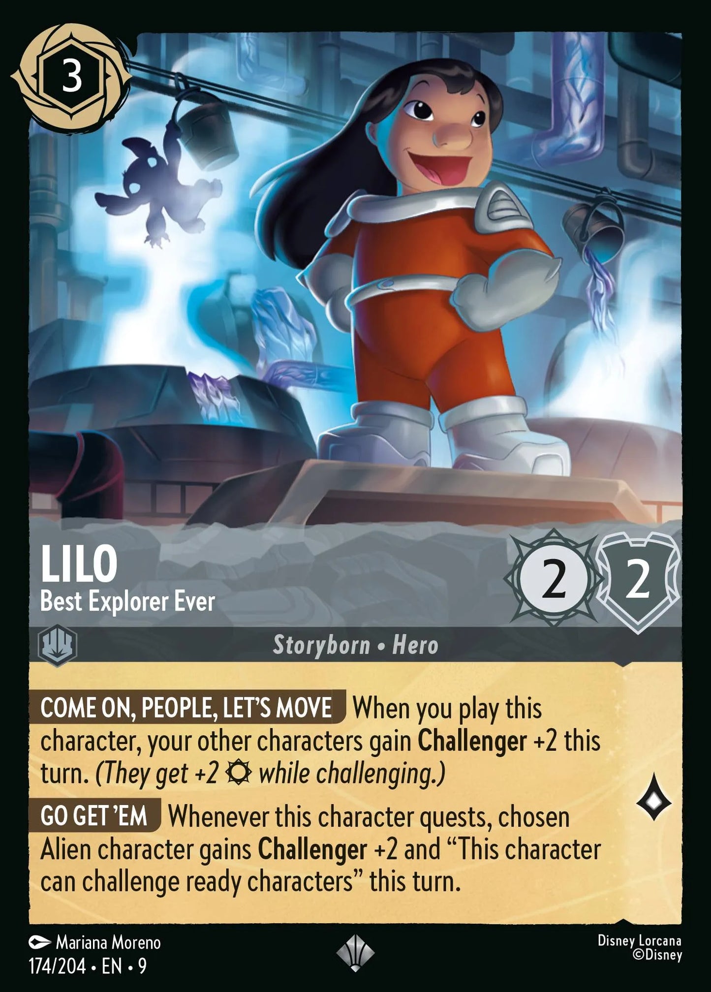 Lilo - Best Explorer Ever | Fabled #174 (Near Mint) | Disney Lorcana Single Australia (Near Mint)