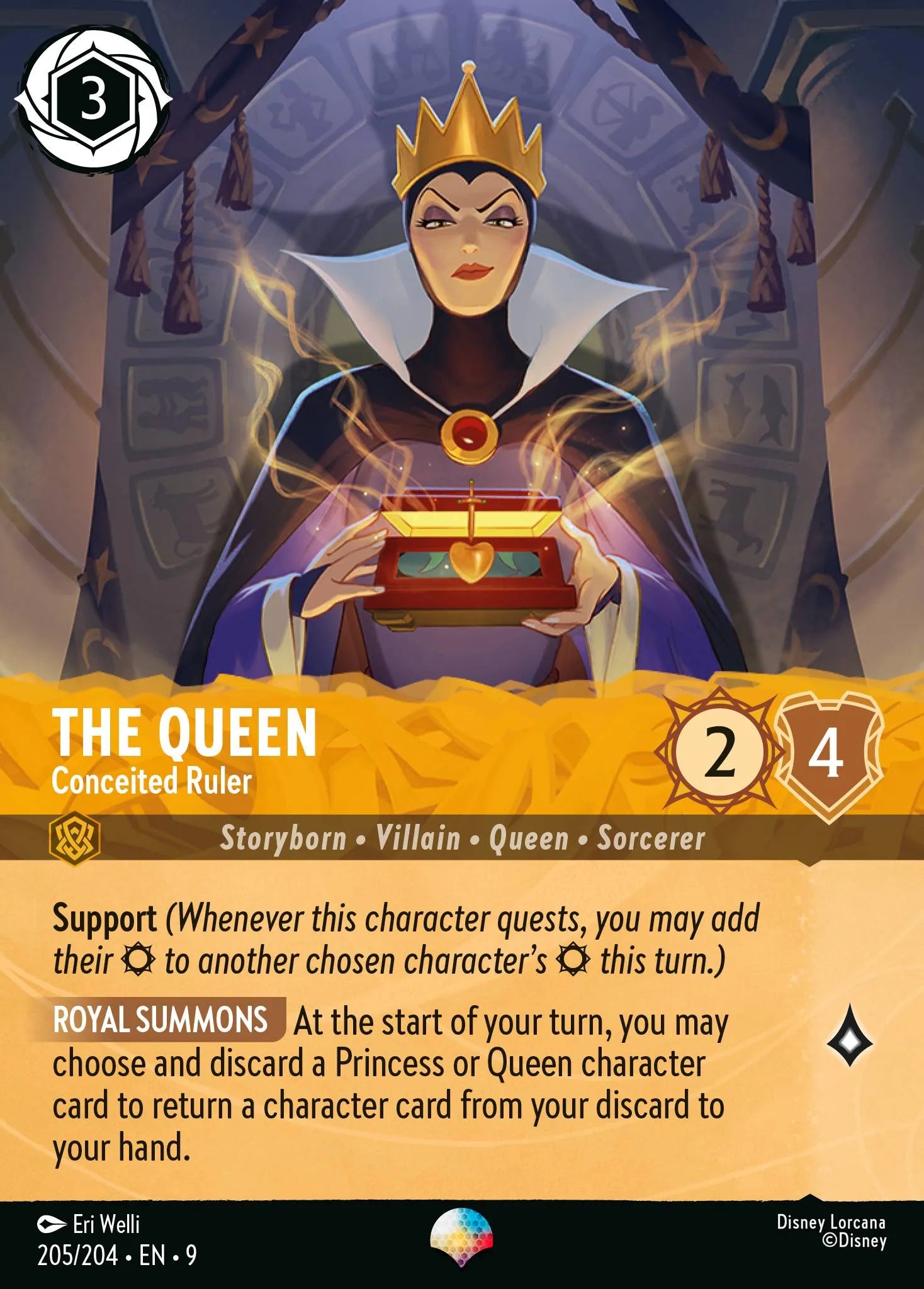 The Queen - Conceited Ruler | Fabled #205 (Near Mint) | Disney Lorcana Single Australia (Near Mint)