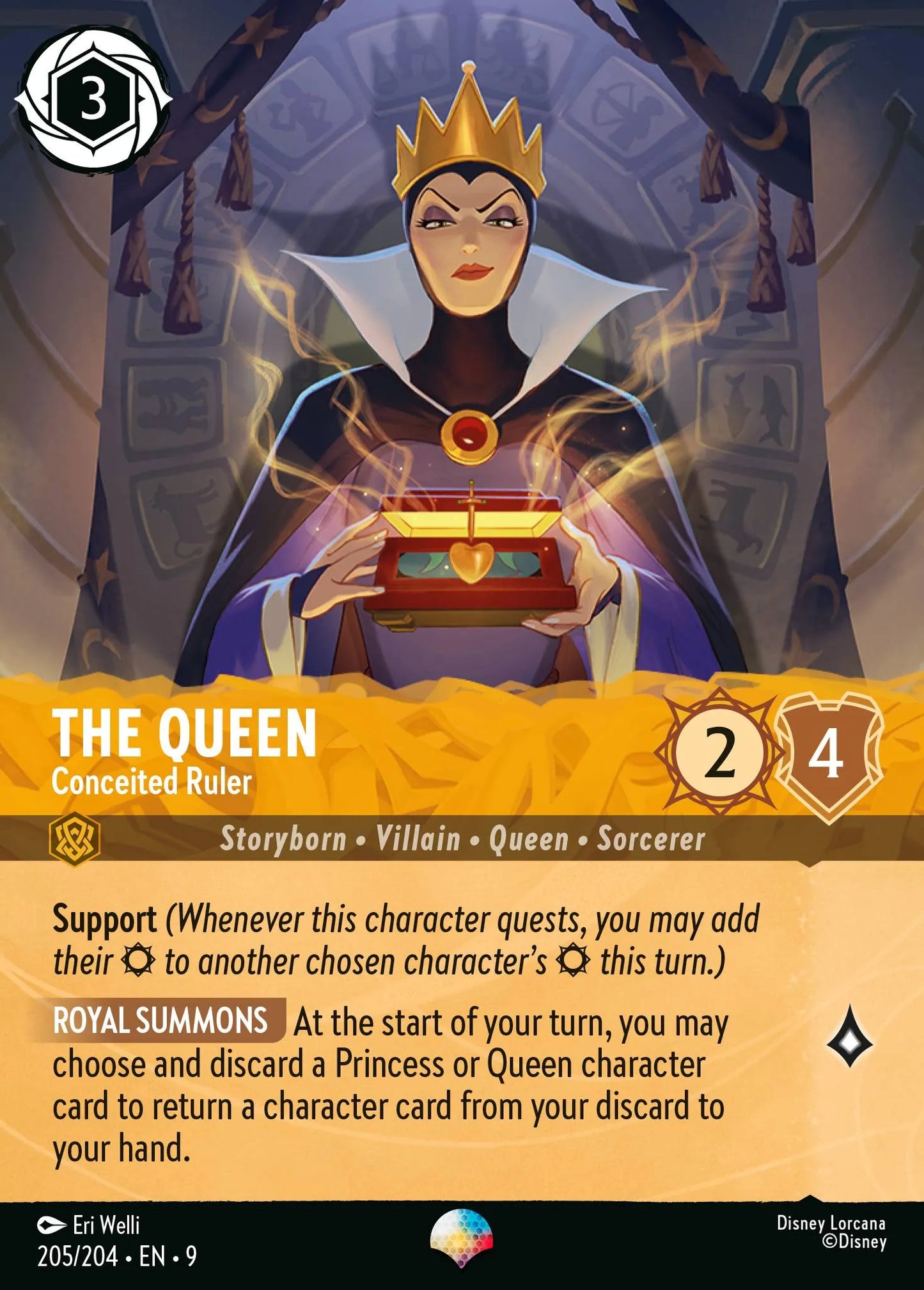 The Queen - Conceited Ruler | Fabled #205 (Near Mint Foil) | Disney Lorcana Single Australia (Near Mint)