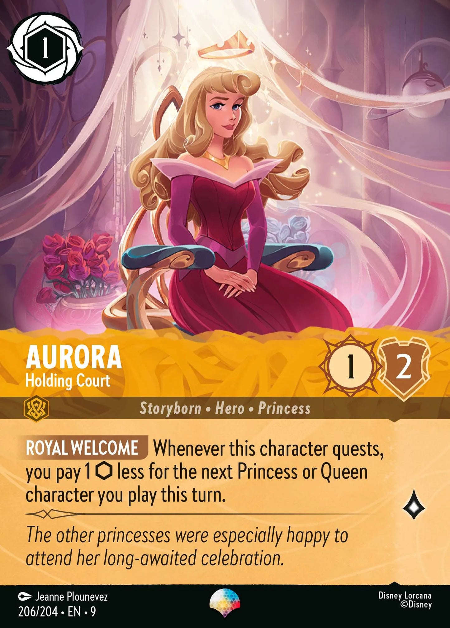 Aurora - Holding Court | Fabled #206 (Near Mint) | Disney Lorcana Single Australia (Near Mint)