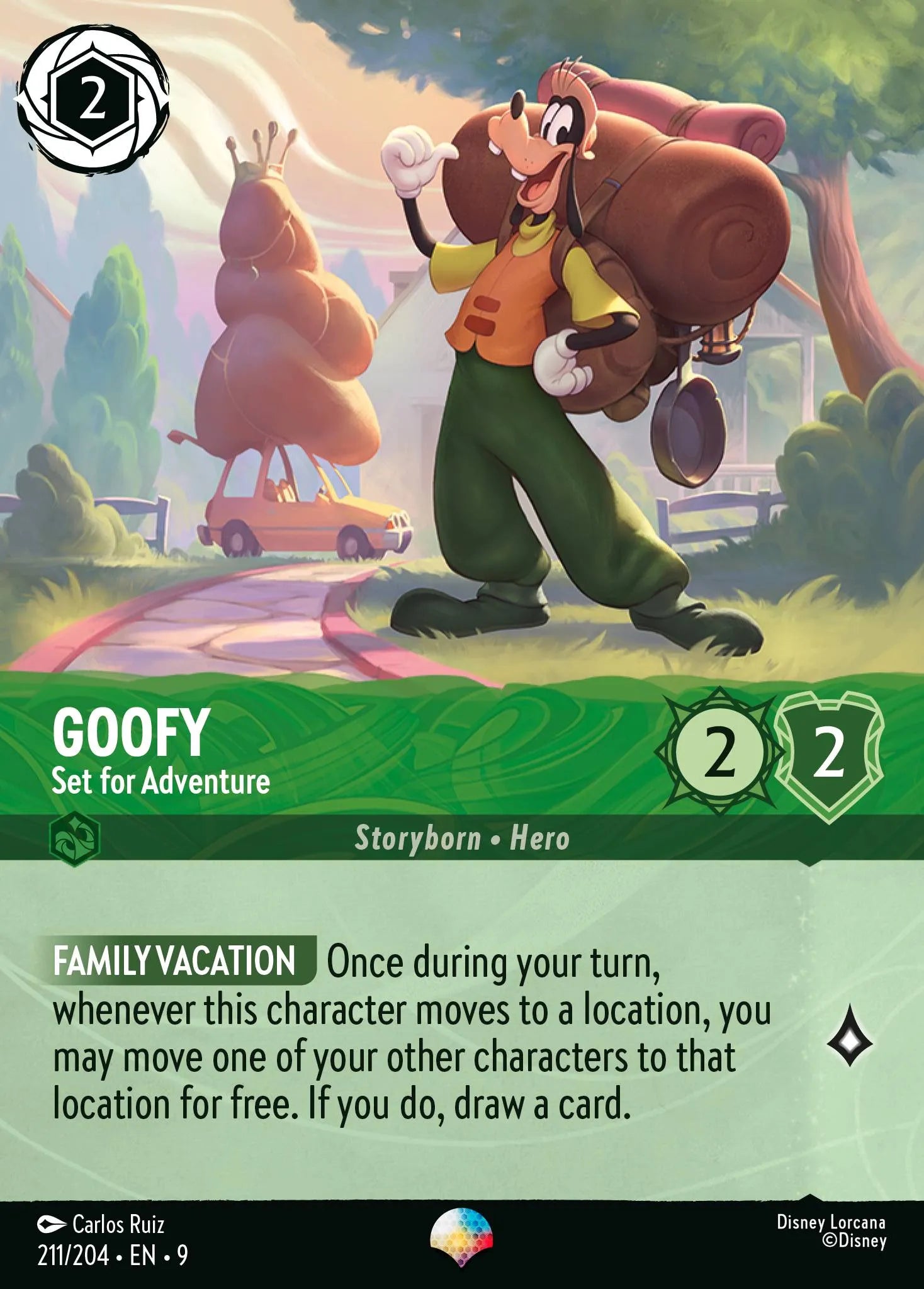 Goofy - Set for Adventure | Fabled #211 (Near Mint Foil) | Disney Lorcana Single Australia (Near Mint)
