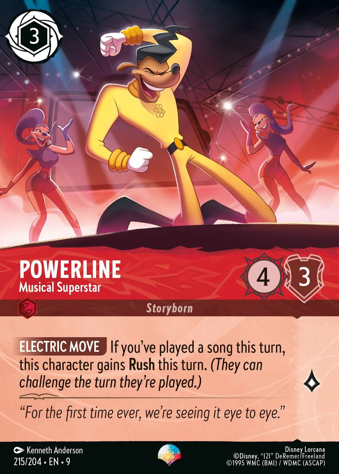 Powerline - Musical Superstar | Fabled #215 (Near Mint) | Disney Lorcana Single Australia (Near Mint)