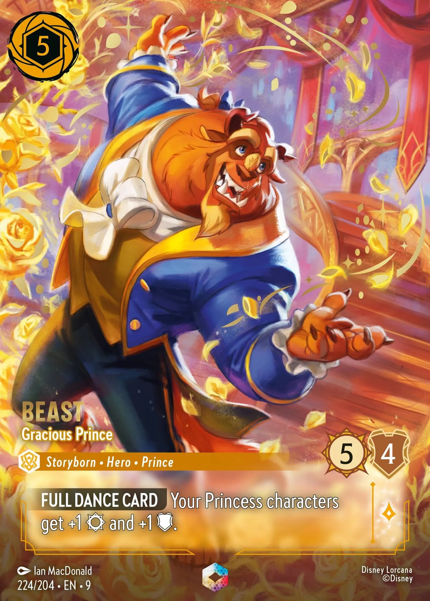 Beast - Gracious Prince | Fabled #224 (Near Mint) | Disney Lorcana Single Australia (Near Mint)