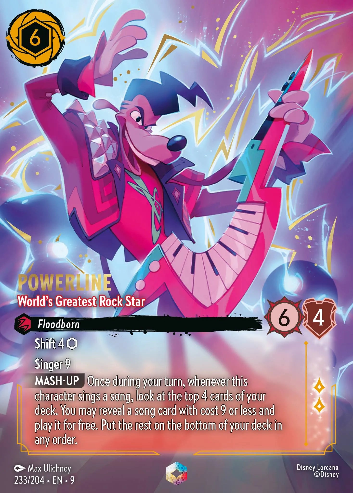 Powerline - World's Greatest Rock Star | Fabled #233 (Near Mint) | Disney Lorcana Single Australia (Near Mint)
