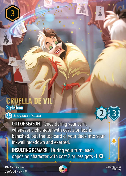 Cruella De Vil - Style Icon | Fabled #236 (Near Mint) | Disney Lorcana Single Australia (Near Mint)