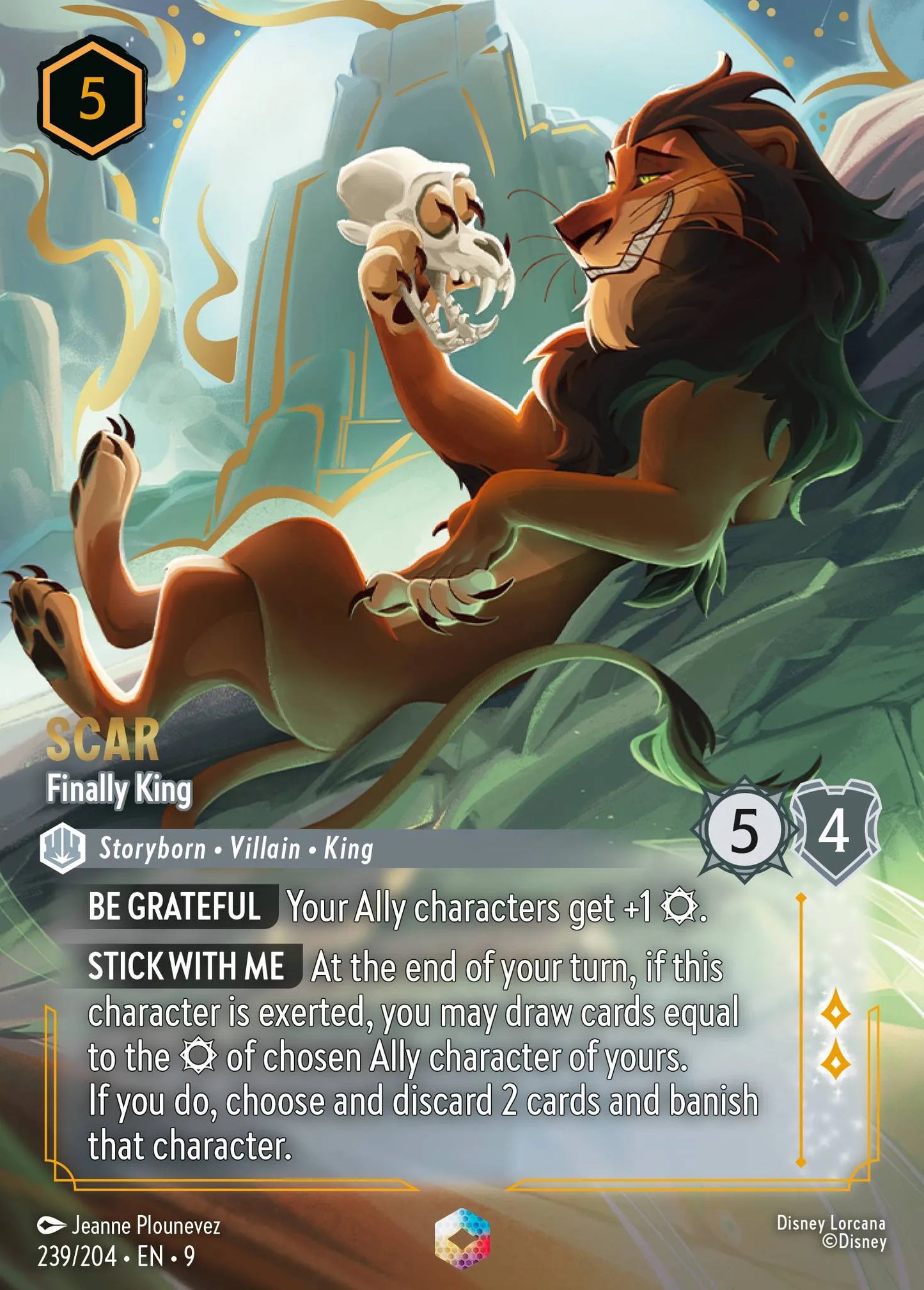 Scar - Finally King | Fabled #239 (Near Mint) | Disney Lorcana Single Australia (Near Mint)
