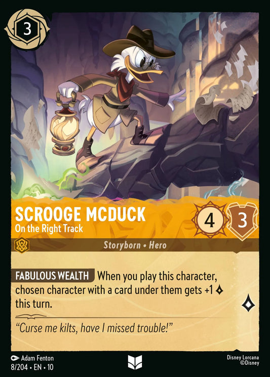 Scrooge McDuck - On the Right Track | Whispers in the Well #8 (Near Mint Foil) | Disney Lorcana Single Australia (Near Mint)
