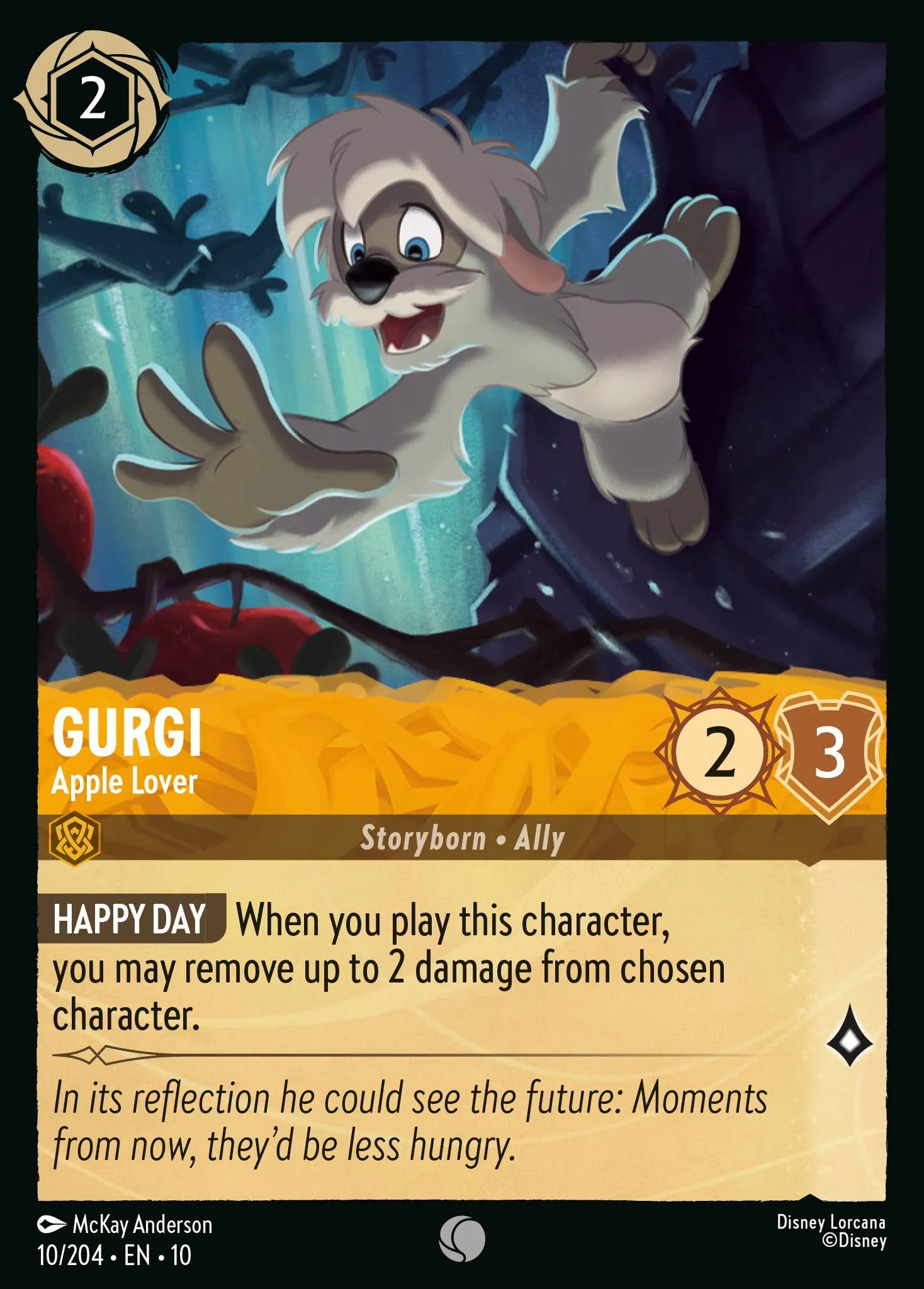 Gurgi - Apple Lover | Whispers in the Well #10 (Near Mint Foil) | Disney Lorcana Single Australia (Near Mint)