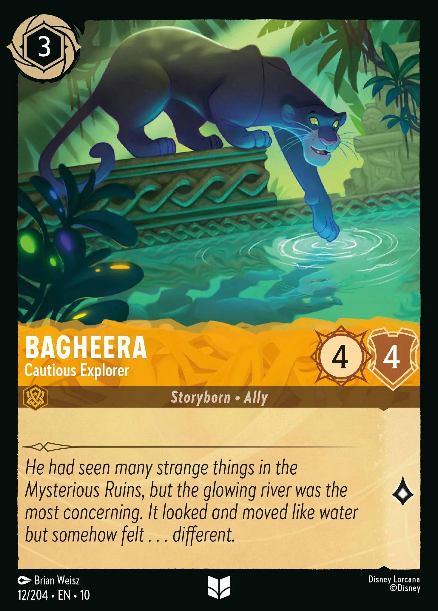 Bagheera - Cautious Explorer | Whispers in the Well #12 (Near Mint) | Disney Lorcana Single Australia (Near Mint)